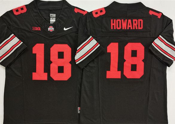 Other Ohio State Buckeyes #18 Will Howard Black 2025 Jersey Size US XL / EU 56 / 4 - 1 Thumbnail