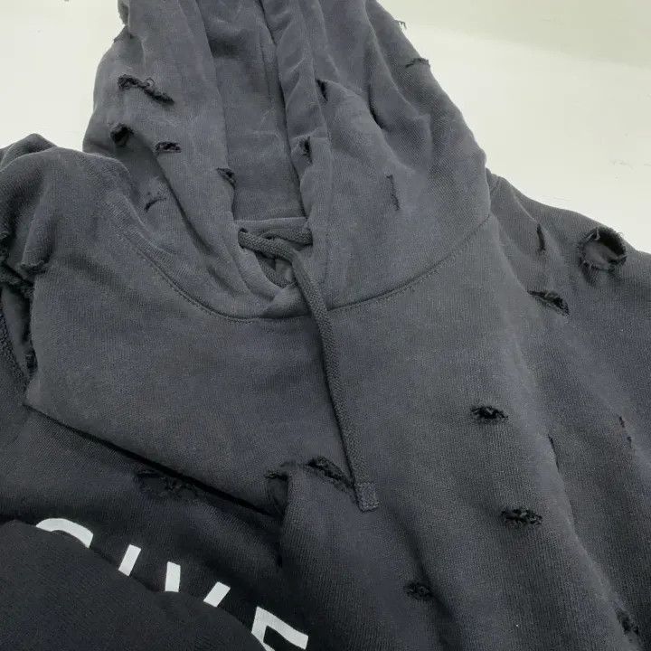 Other Givenchy Givenchy Distressed Logo Hoodie for Men -2507 Size US XXL / EU 58 / 5 - 5 Thumbnail