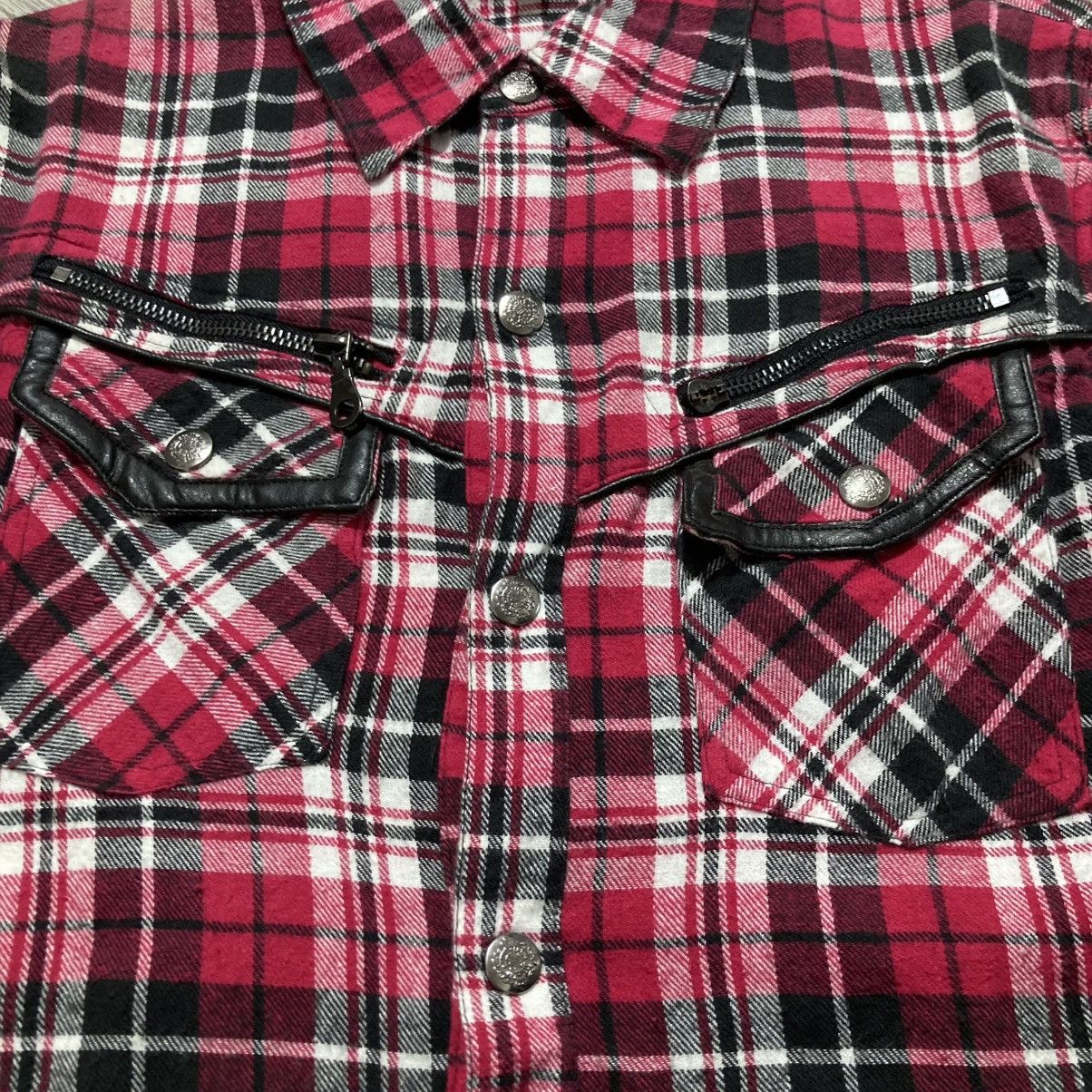 In The Attic 2000s In The Attic Plaid Flanel Button Shirt Punk Lgb Style Size US M / EU 48-50 / 2 - 11 Thumbnail
