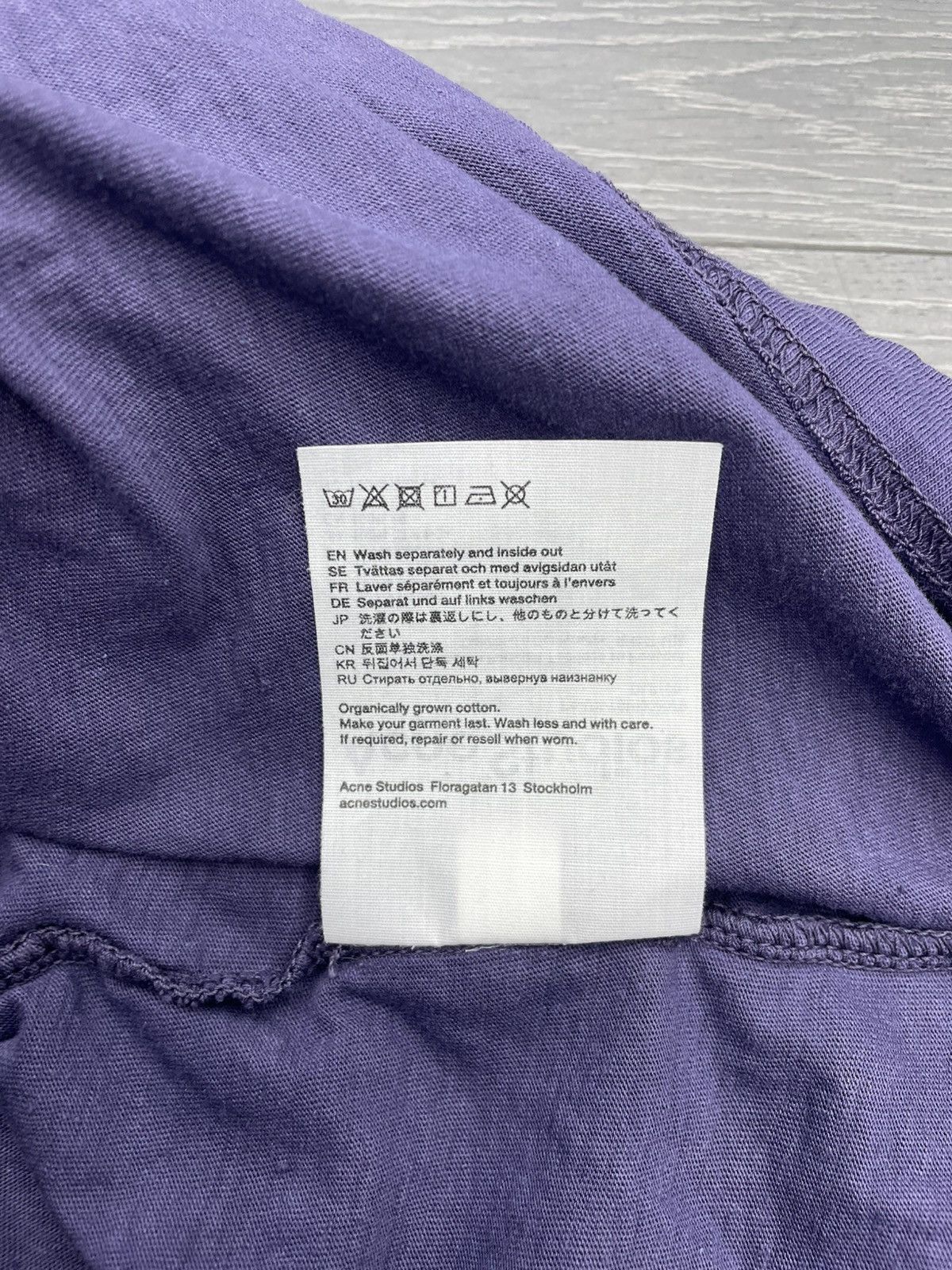 Acne Studios Acne Studios Tee Purple Size US XL / EU 56 / 4 - 7 Thumbnail
