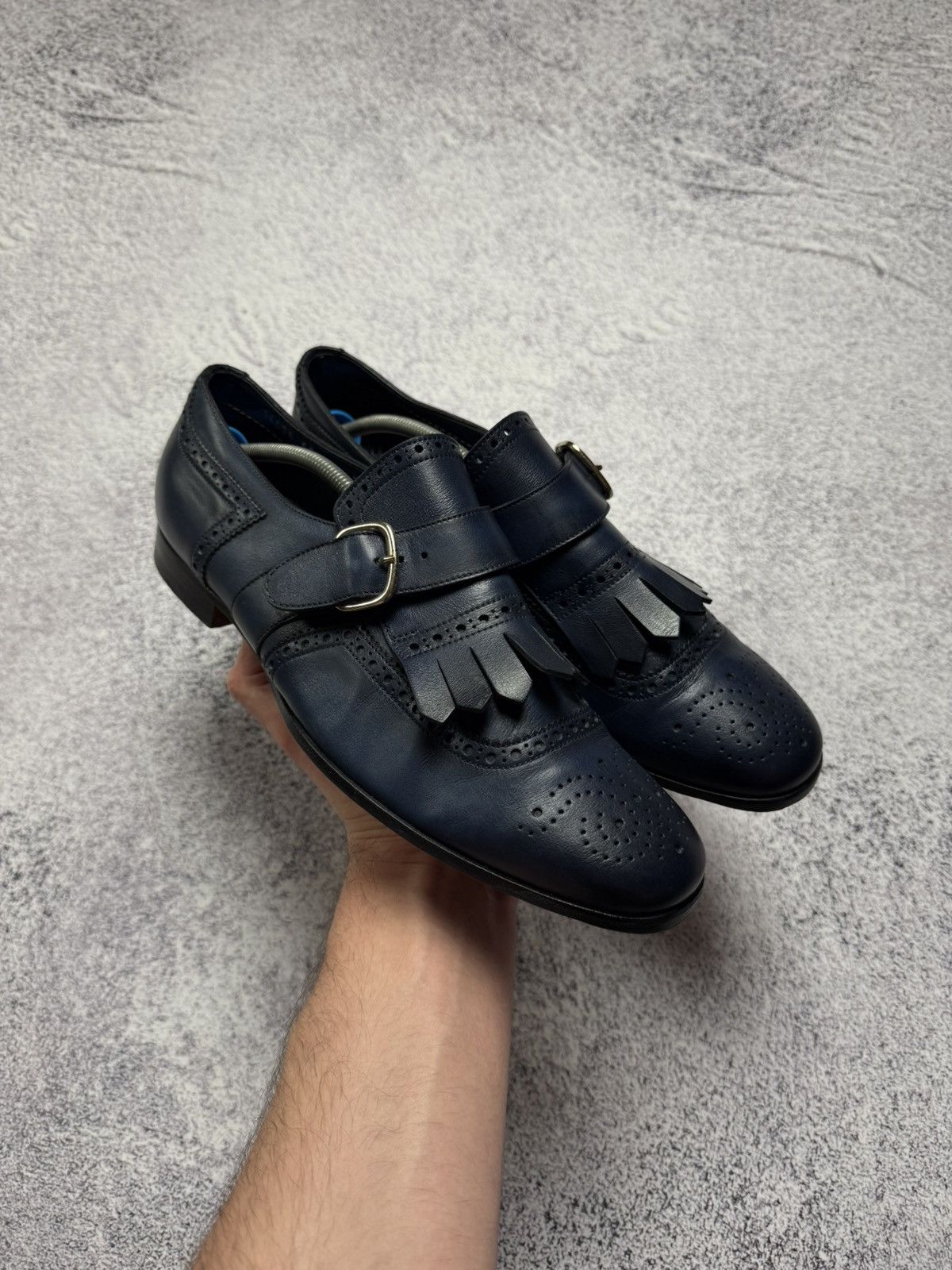 Santoni Santoni Loafers Formal Leather Shoes Boots Luxury Style Rare Size US 7 / EU 40 - 1 Thumbnail