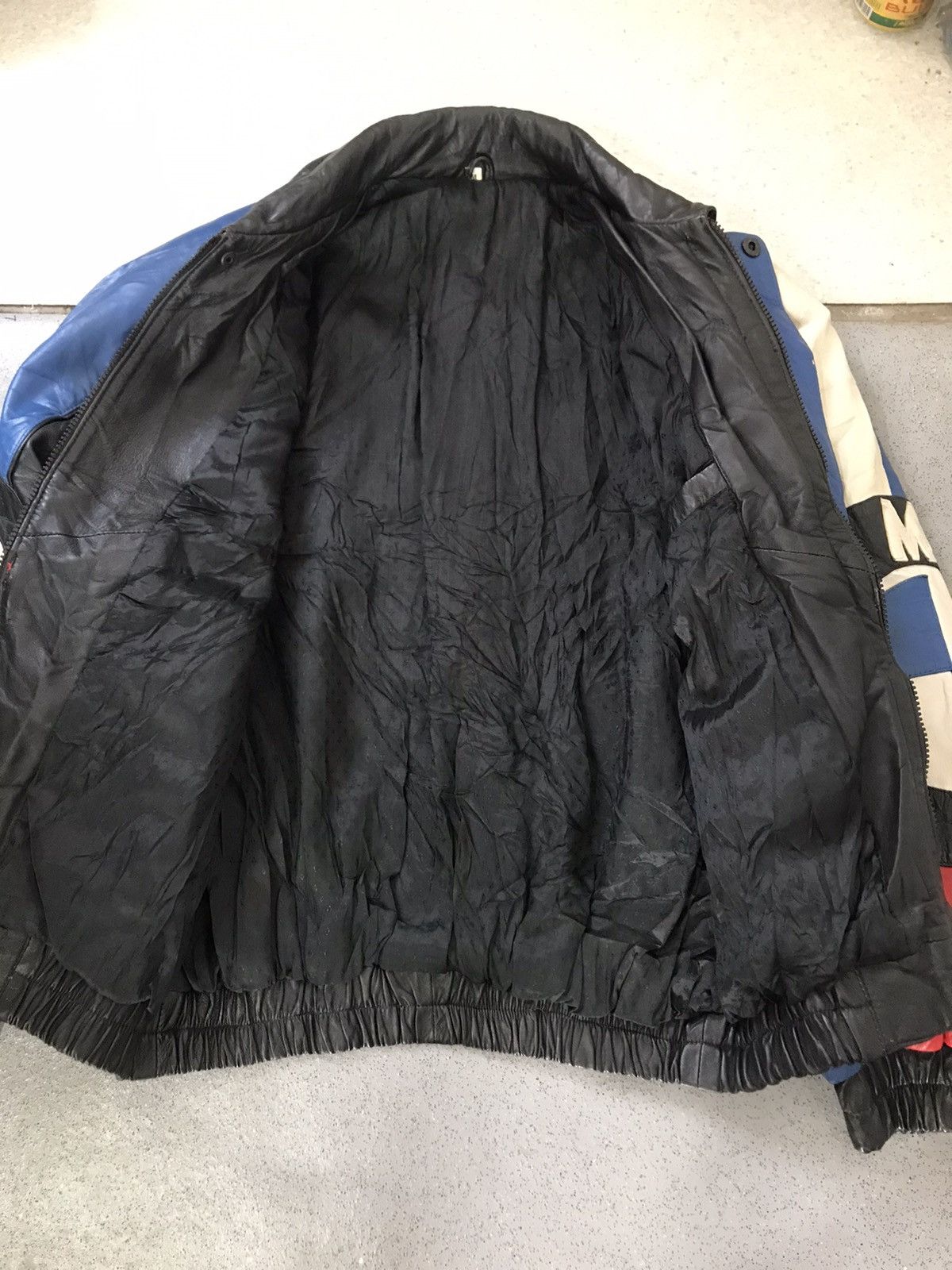 BMW × Vintage Vintage BMW BLOCK COLOUR GENUINE LEATHER JACKET Size US M / EU 48-50 / 2 - 3 Thumbnail