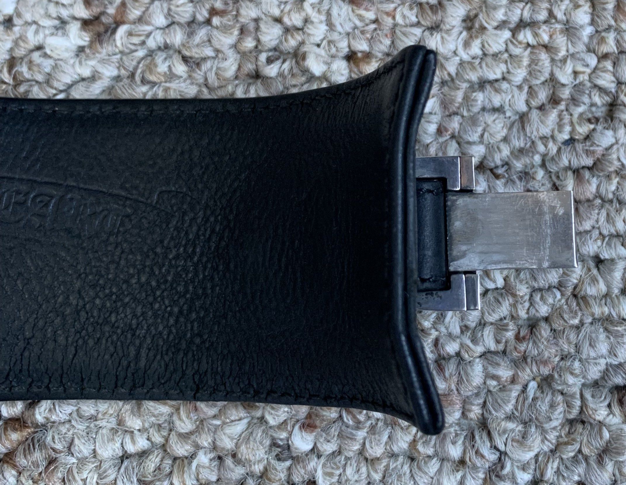 Chrome Hearts Chrome Hearts Wide Leather Silver Cross Bracelet Size ONE SIZE - 14 Thumbnail