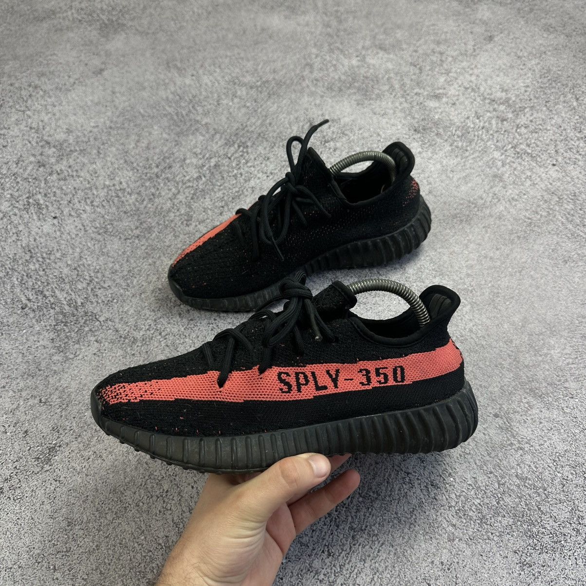 Adidas × Kanye West Adidas Yeezy Boost 350 V2 Core Black Red ( BY9612 ) US 7 Size US 7 / EU 40 - 1 Thumbnail