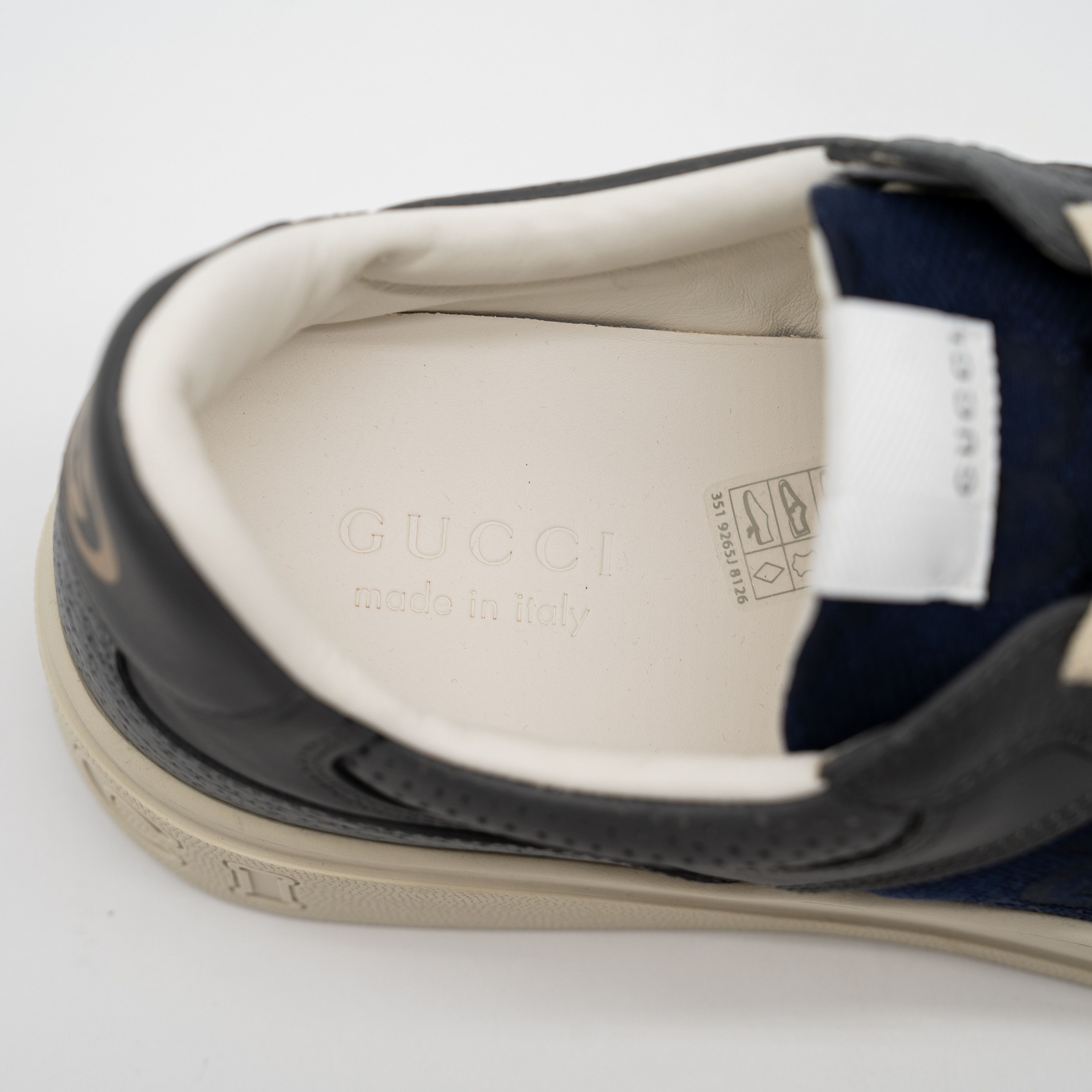 Gucci 12G 12.5 US Gucci GG Chunky B Sneakers Navy Blue White GG Size US 12.5 / EU 45-46 - 10 Thumbnail