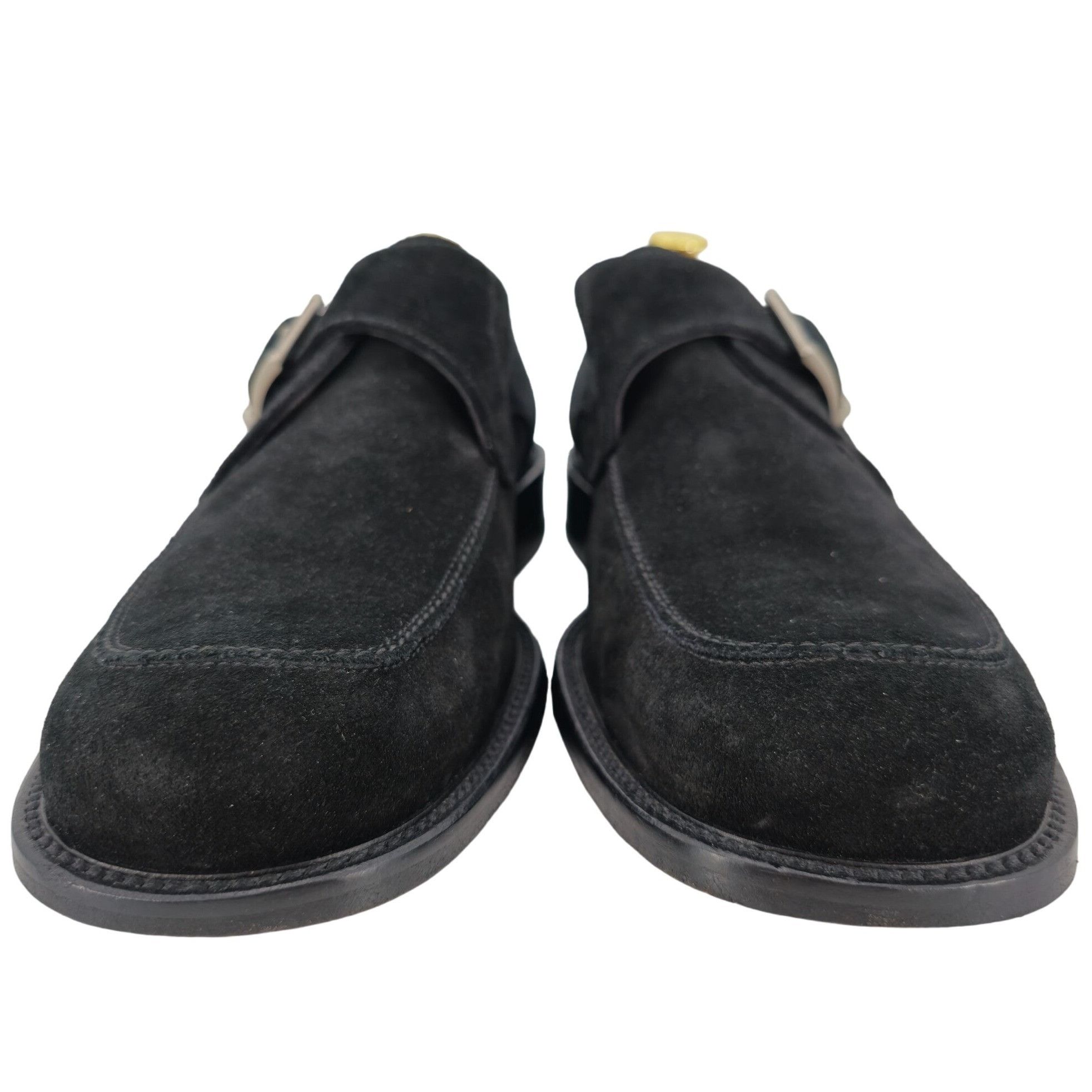 Bally Vintage Bally Italy Monk Strap Loafers Mens 8.5D Black Suede Size US 8.5 / EU 41-42 - 10 Thumbnail