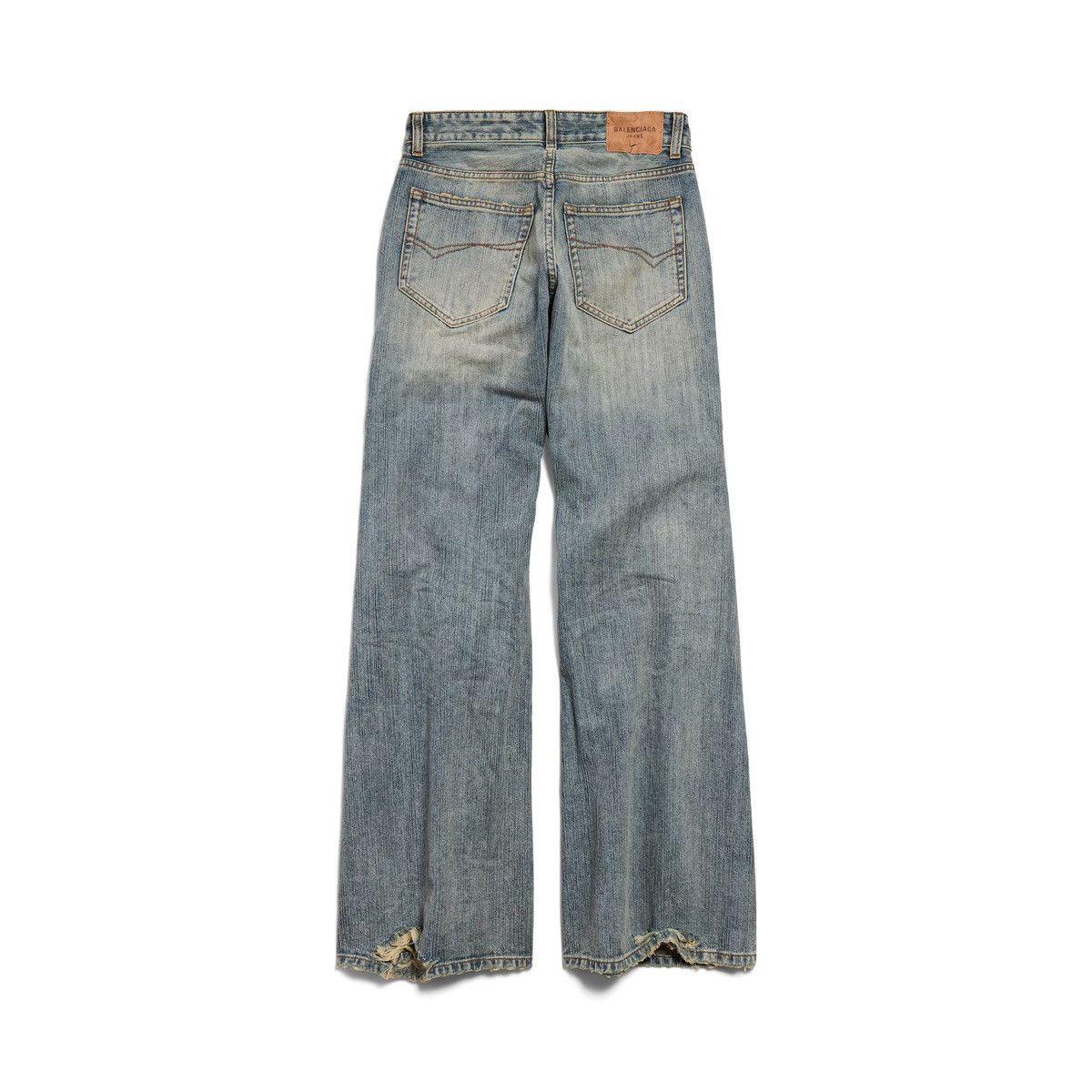 Balenciaga Balenciaga Stained Flared Jeans Size US 27 - 2 Thumbnail