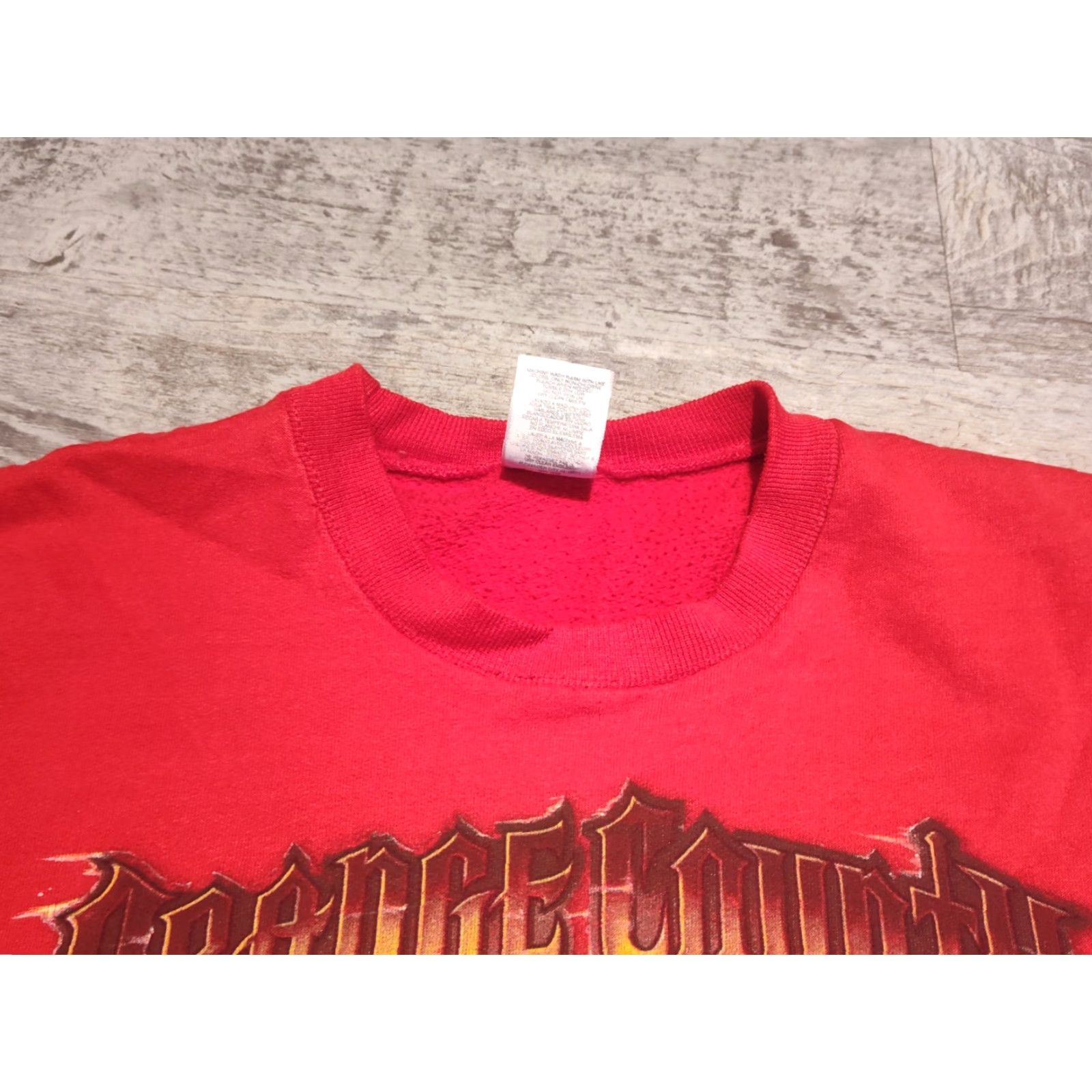 Jerzees VINTAGE Orange County Choppers OCC Crewneck Sweatshirt New York Red L Size US L / EU 52-54 / 3 - 6 Thumbnail