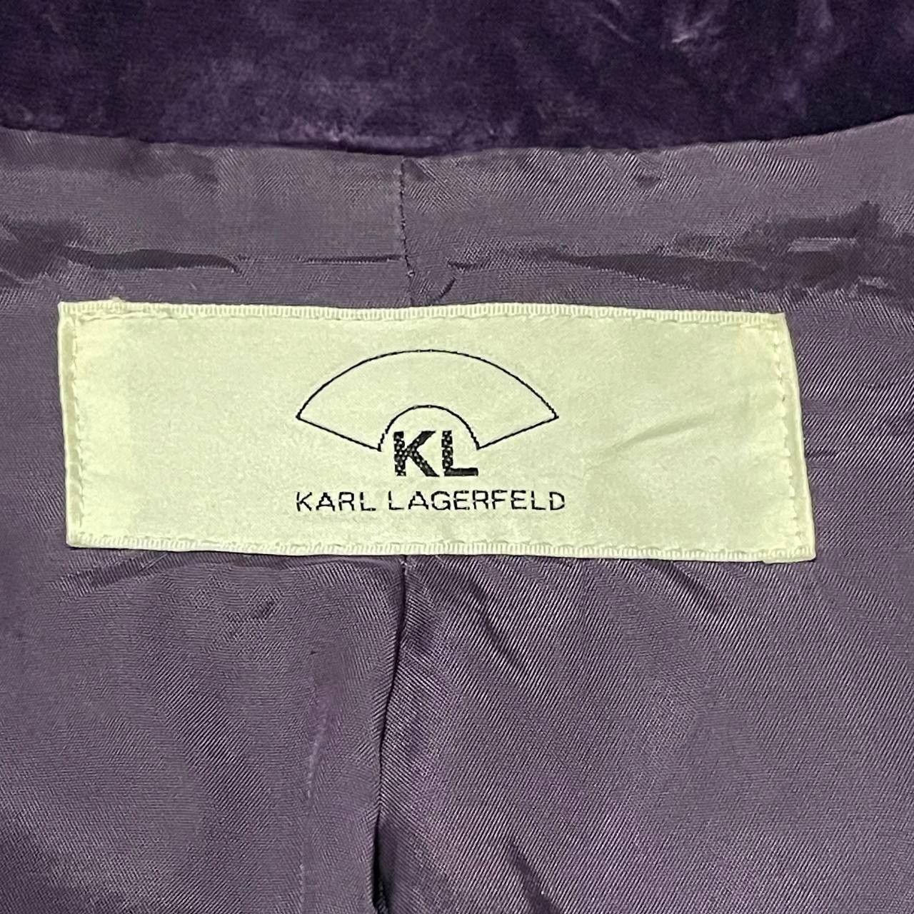 Karl Lagerfeld Karl Lagerfeld Velvet Long Coat Purple Size US S / EU 44-46 / 1 - 8 Thumbnail