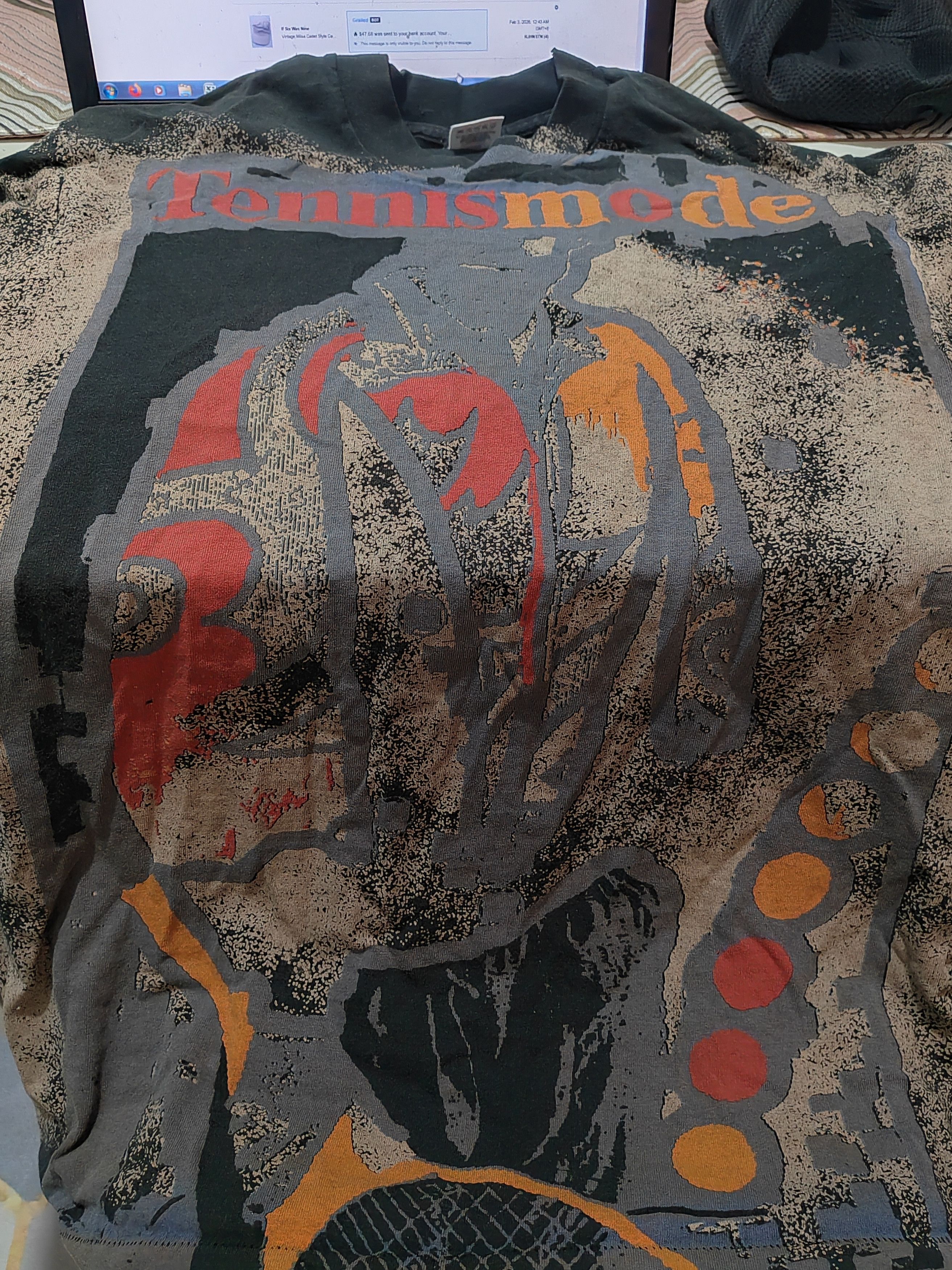 Vintage Vintage Tennismode Art Fullprint Mosqitohead Like Tshirt Size US L / EU 52-54 / 3 - 2 Thumbnail