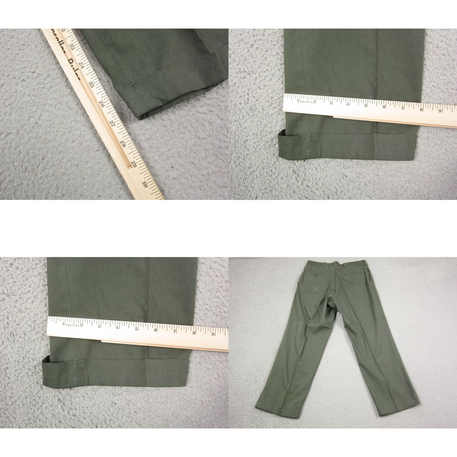JCPenney Vintage JCPenney Big Mac Pants Mens 35L Wash & Wear Workwear Calico 60s 70s Talon Size US 35 - 9 Thumbnail