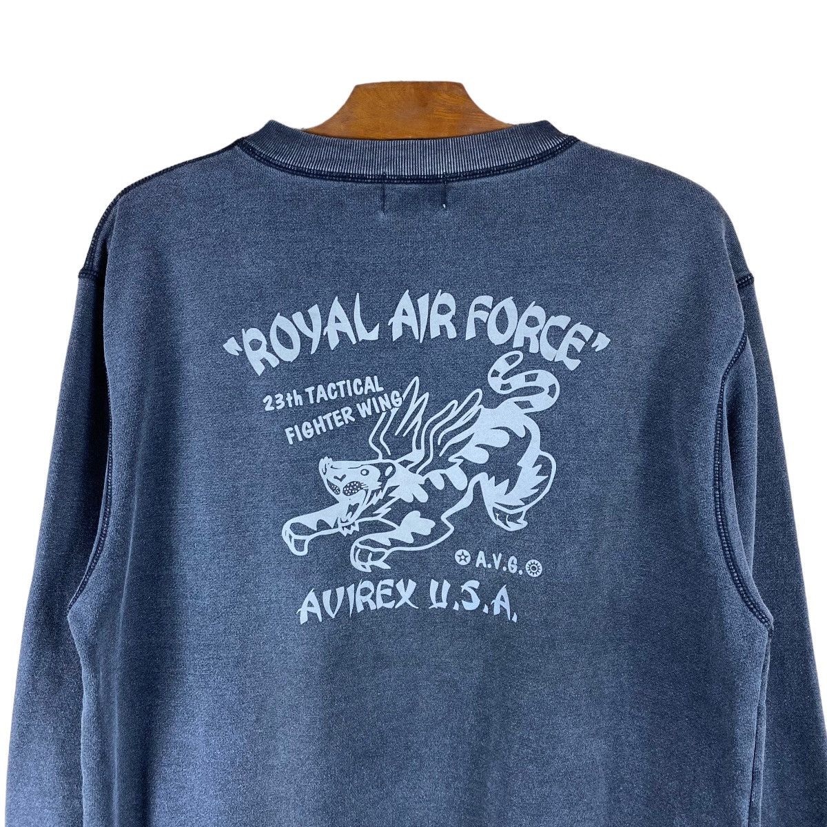 Avirex × Vintage VINTAGE “ ROYAL AIR FORCE “ AVIREX USA SWEATSHIRT Size US L / EU 52-54 / 3 - 2 Thumbnail