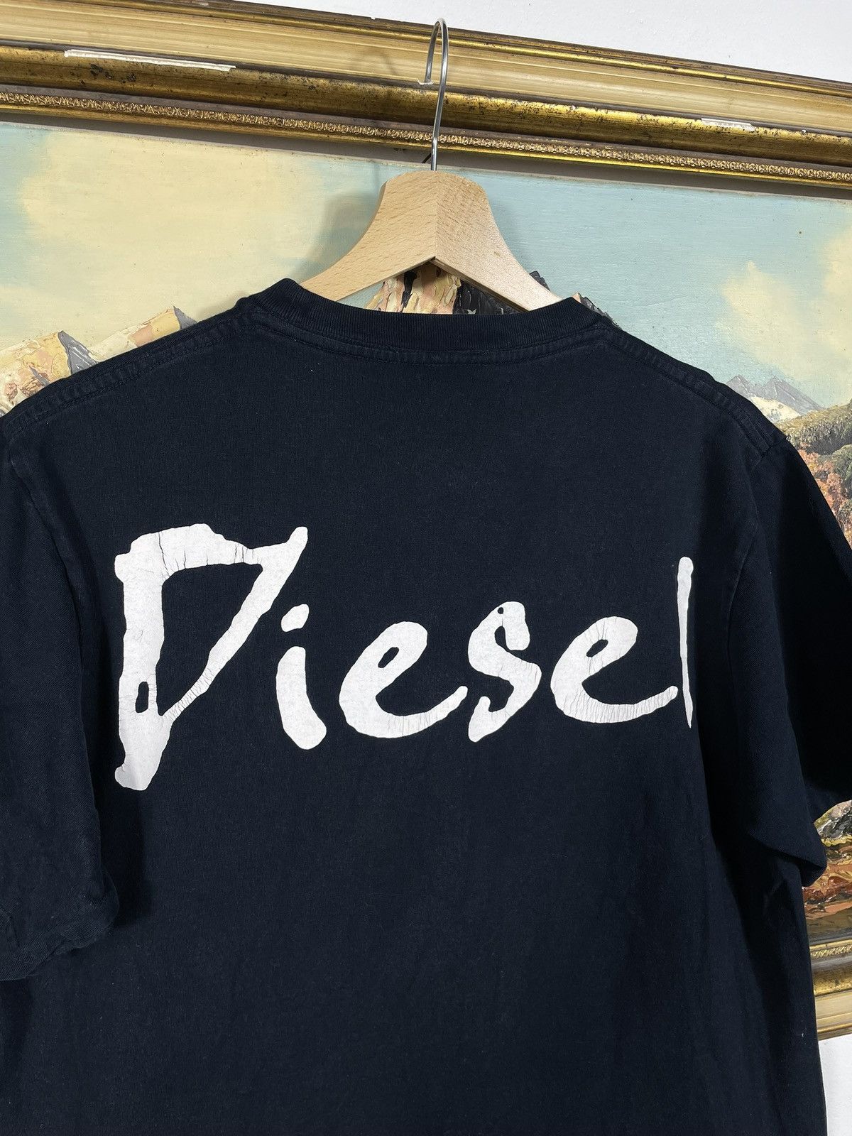 Diesel Diesel Vintage Y2k Navy Tee Avant Garde Cyber Opium Swag Size US M / EU 48-50 / 2 - 9 Thumbnail