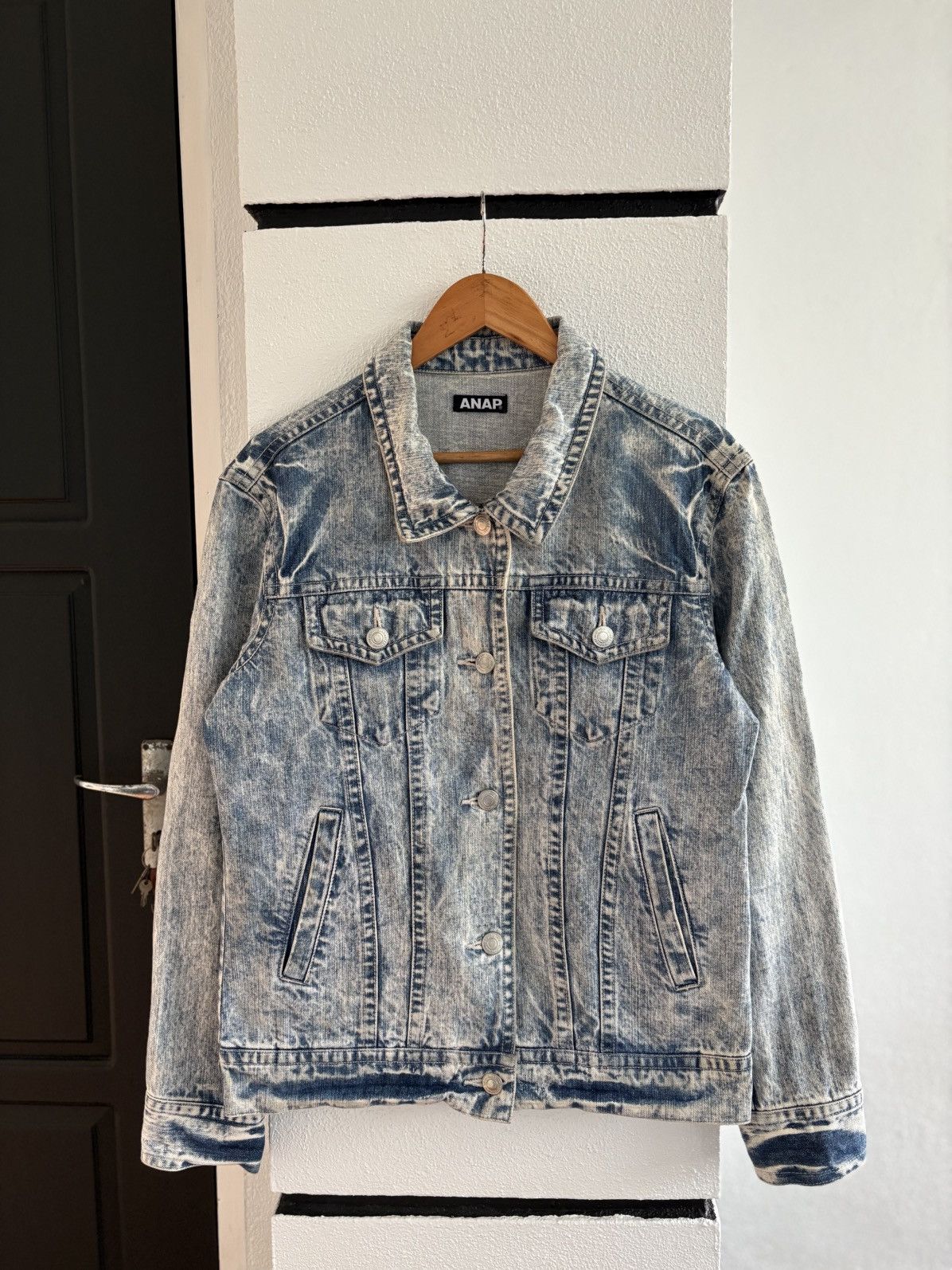 Japanese Brand Acid Washed Denim Jacket
