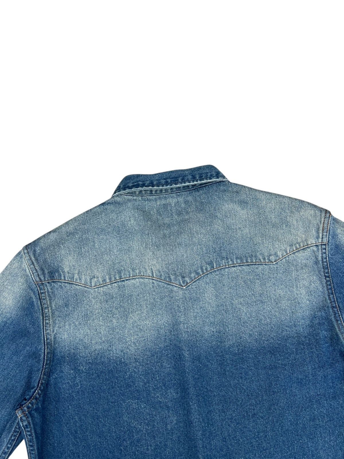 RRL Ralph Lauren RRL Mud Denim Western Shirt Size US L / EU 52-54 / 3 - 18 Thumbnail