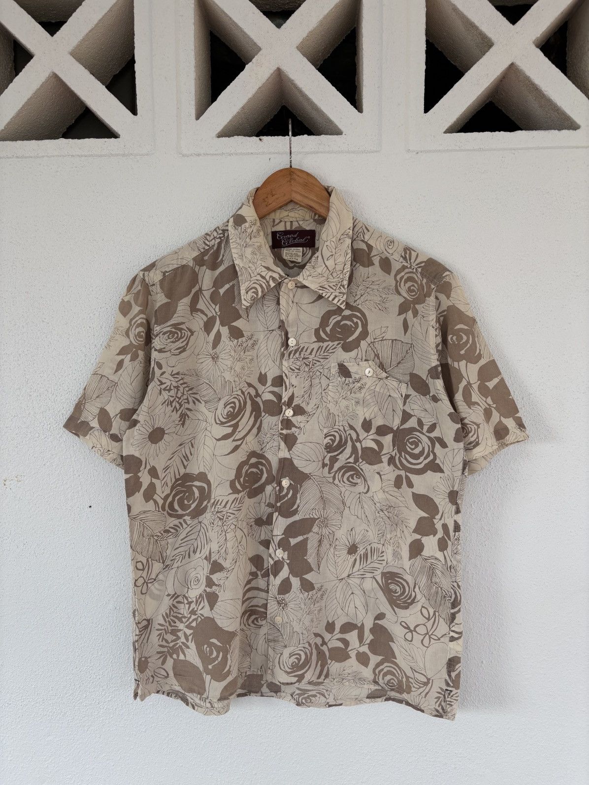 Japanese Brand Grand Global Hawaiian Shirt Sun Surf Inspired Size US L / EU 52-54 / 3 - 2 Thumbnail