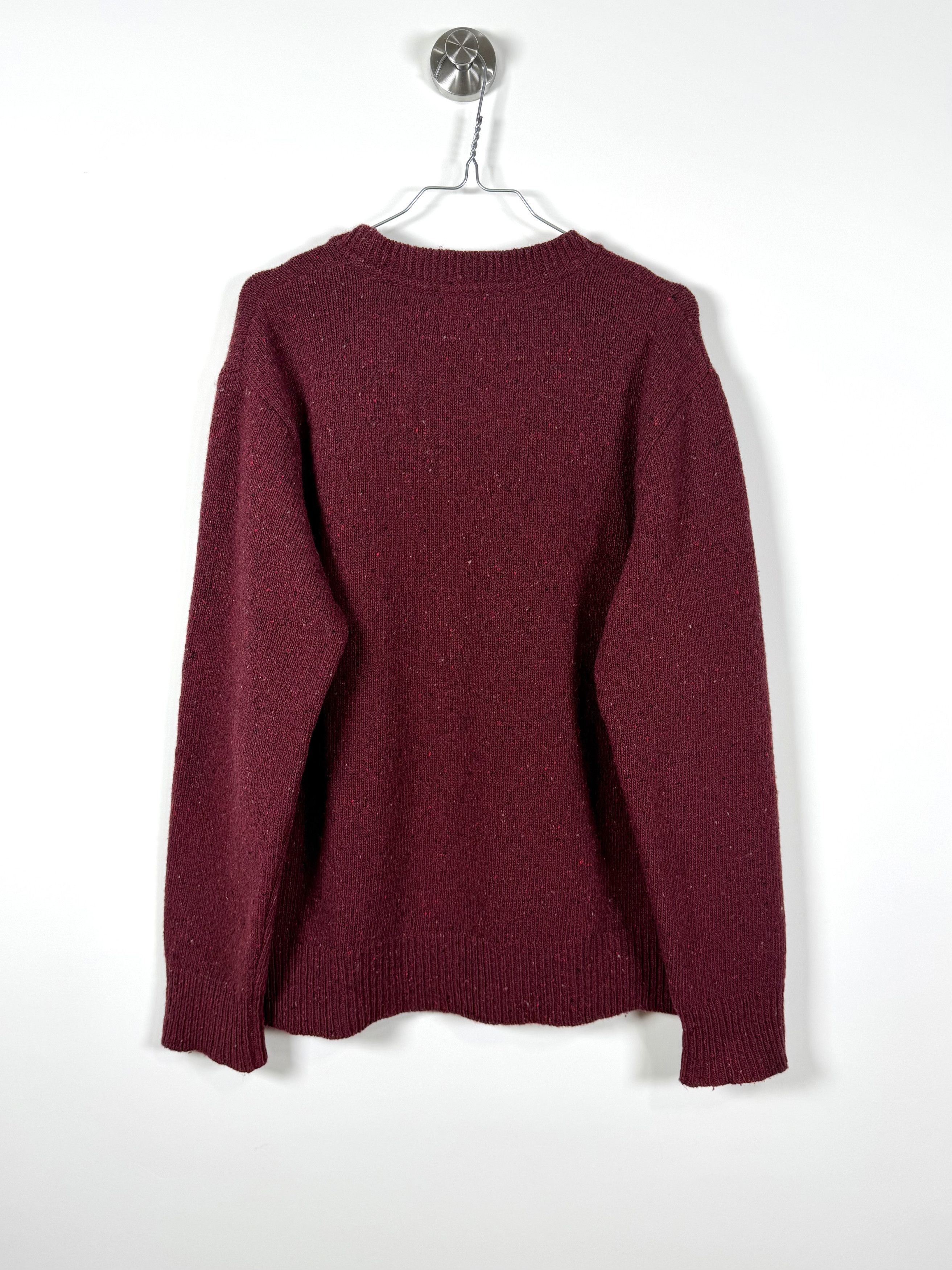 Universal Works Universal Works Burgundy Wool Crew Neck Sweater (M) Size US M / EU 48-50 / 2 - 5 Thumbnail