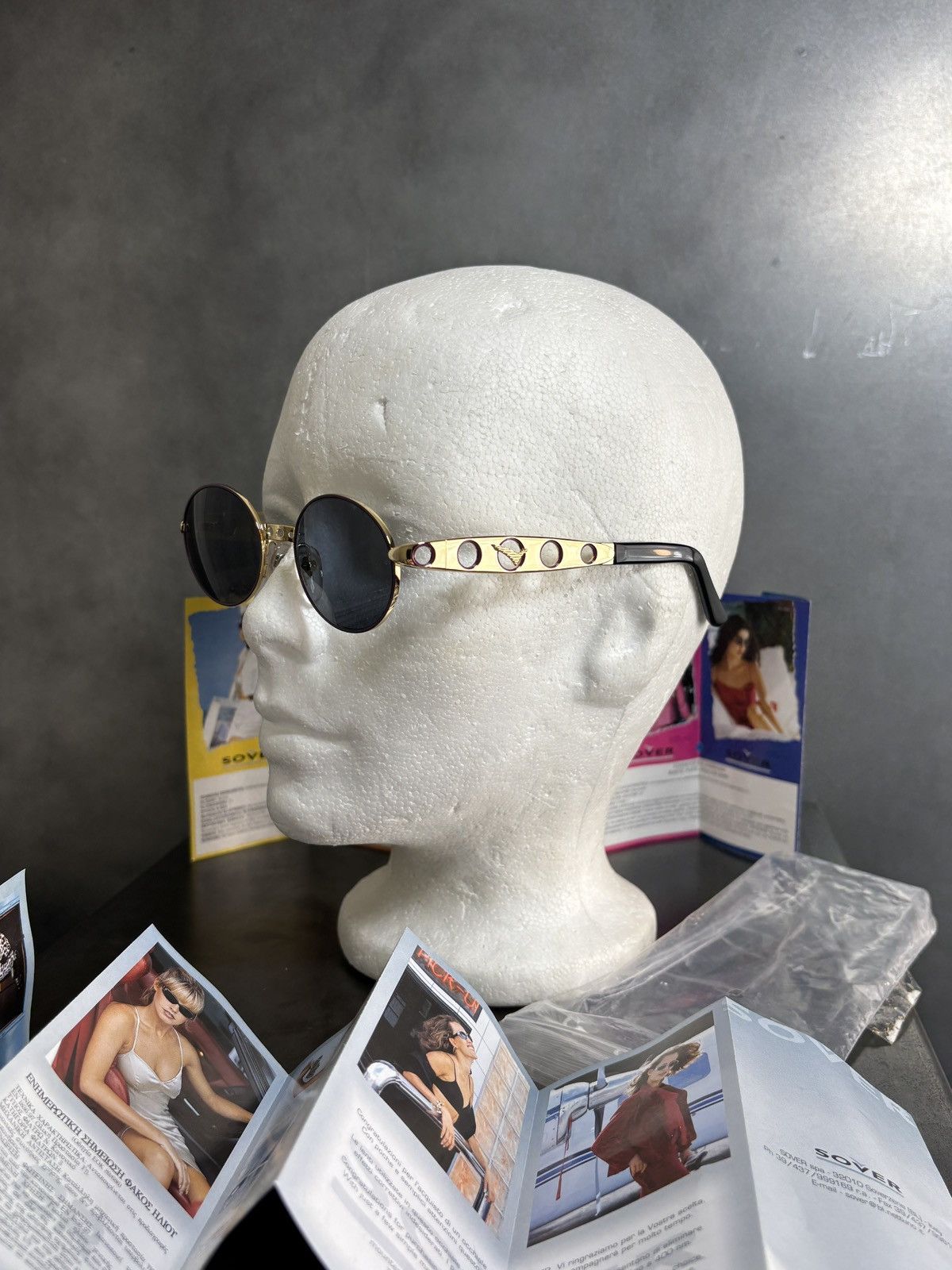 Designer NOS 1990s Sunglasses Metal JPG Diesel Sover Italy Deadstock Size ONE SIZE - 6 Thumbnail