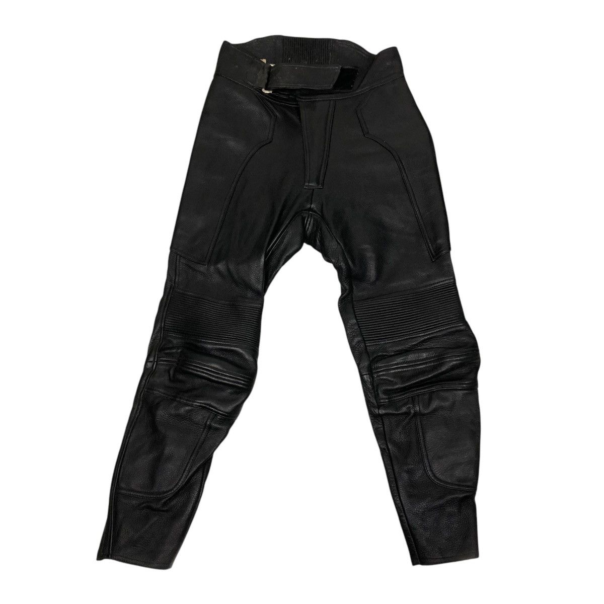 Genuine Leather 🔥VINTAGE GENUINE LEATHER BIKER PANTS HIVE ISSEY MIYAKE Size US 28 / EU 44 - 8 Thumbnail