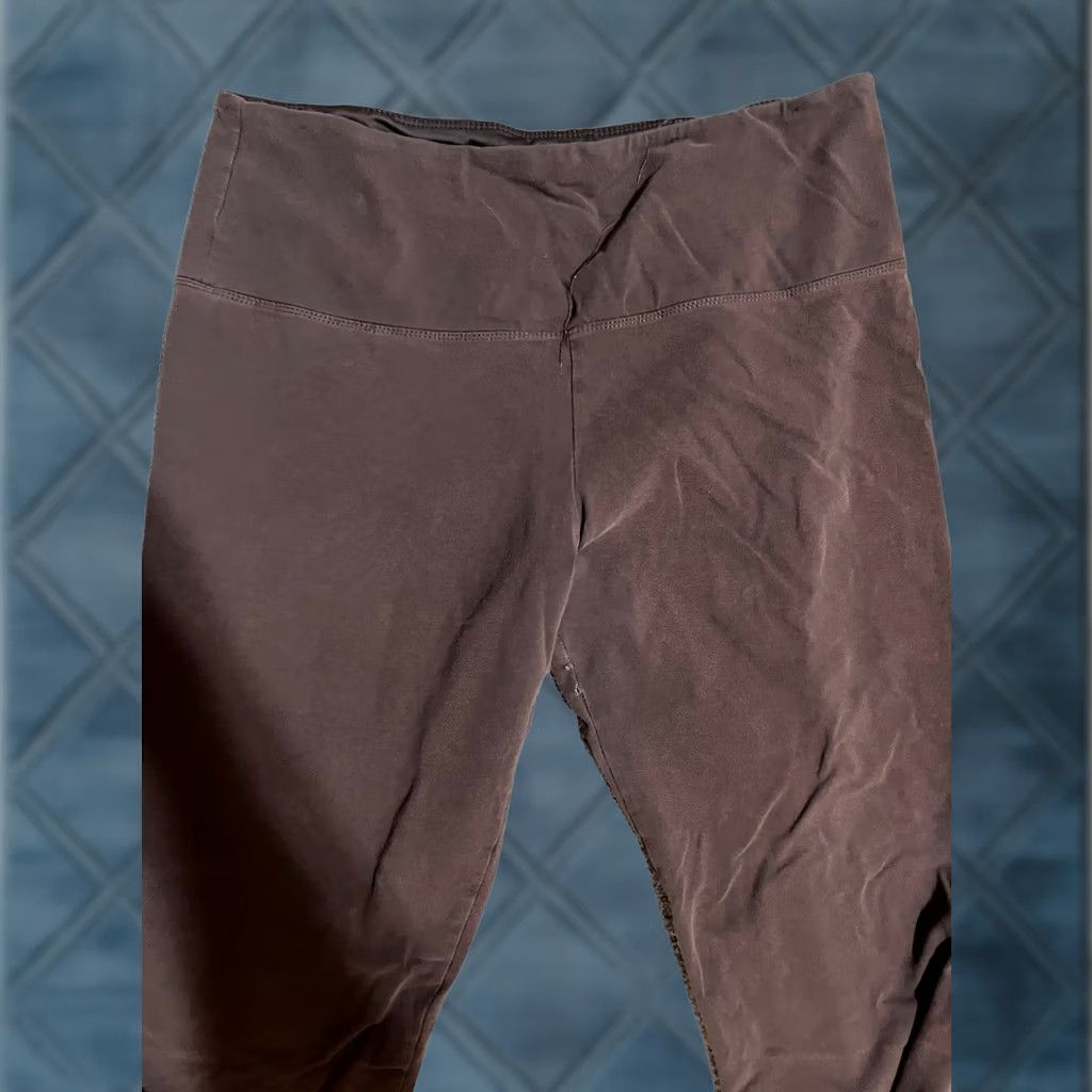 Vintage Suave Leggings Legging Brown Size L Womens Stretch Tummy Control Modern 2010s Vintage? Size 36" / US 14 / IT 50 - 1 Thumbnail