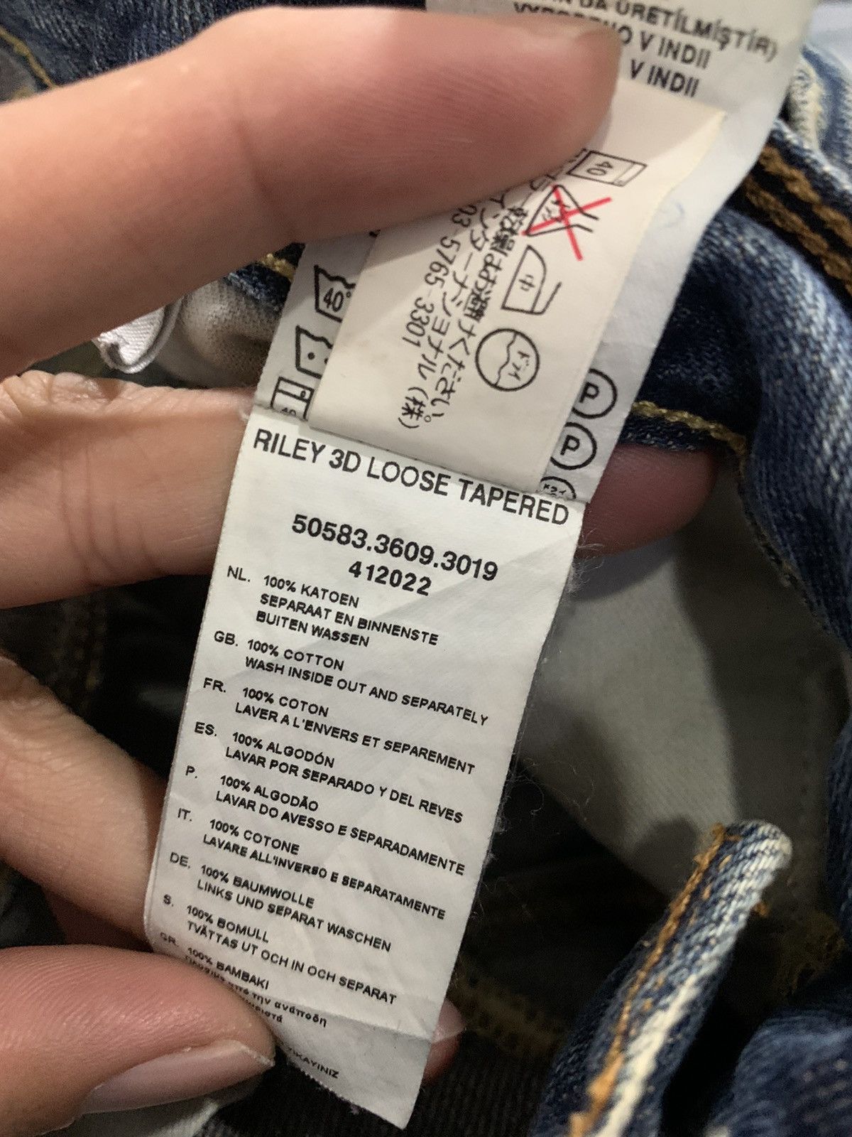 G-Star G-Star RAW Riley 3D Loose Tapered Size US 29 - 12 Thumbnail