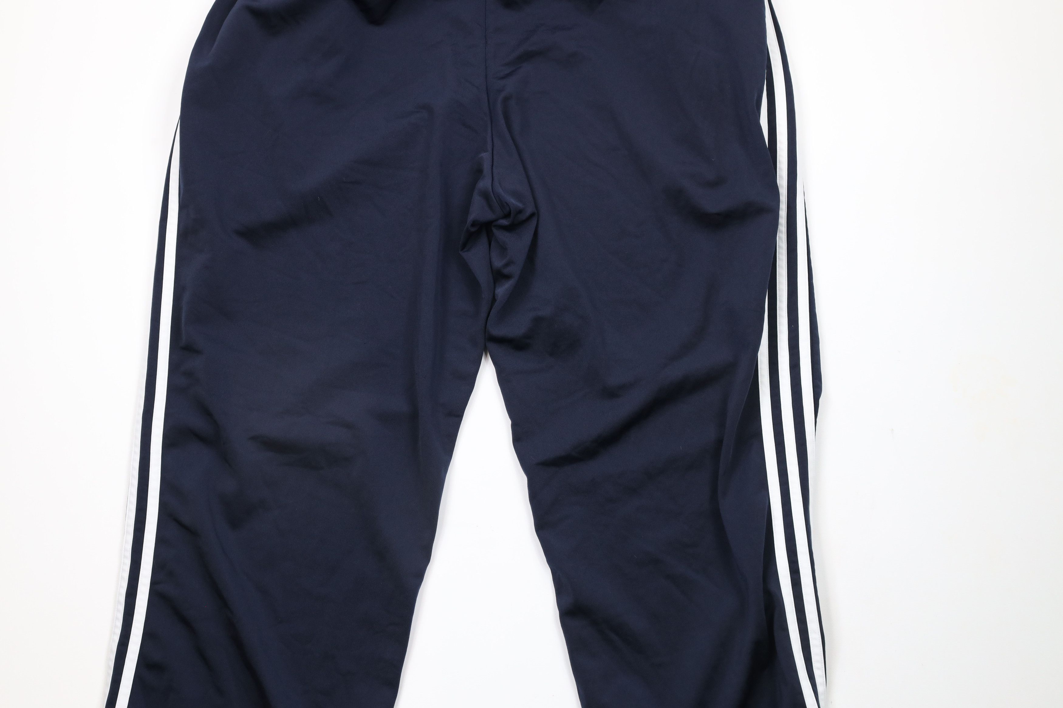 Adidas × Vintage Vintage Adidas Out Striped Wide Leg Pants Blue Polyester Size US 38 / EU 54 - 10 Thumbnail