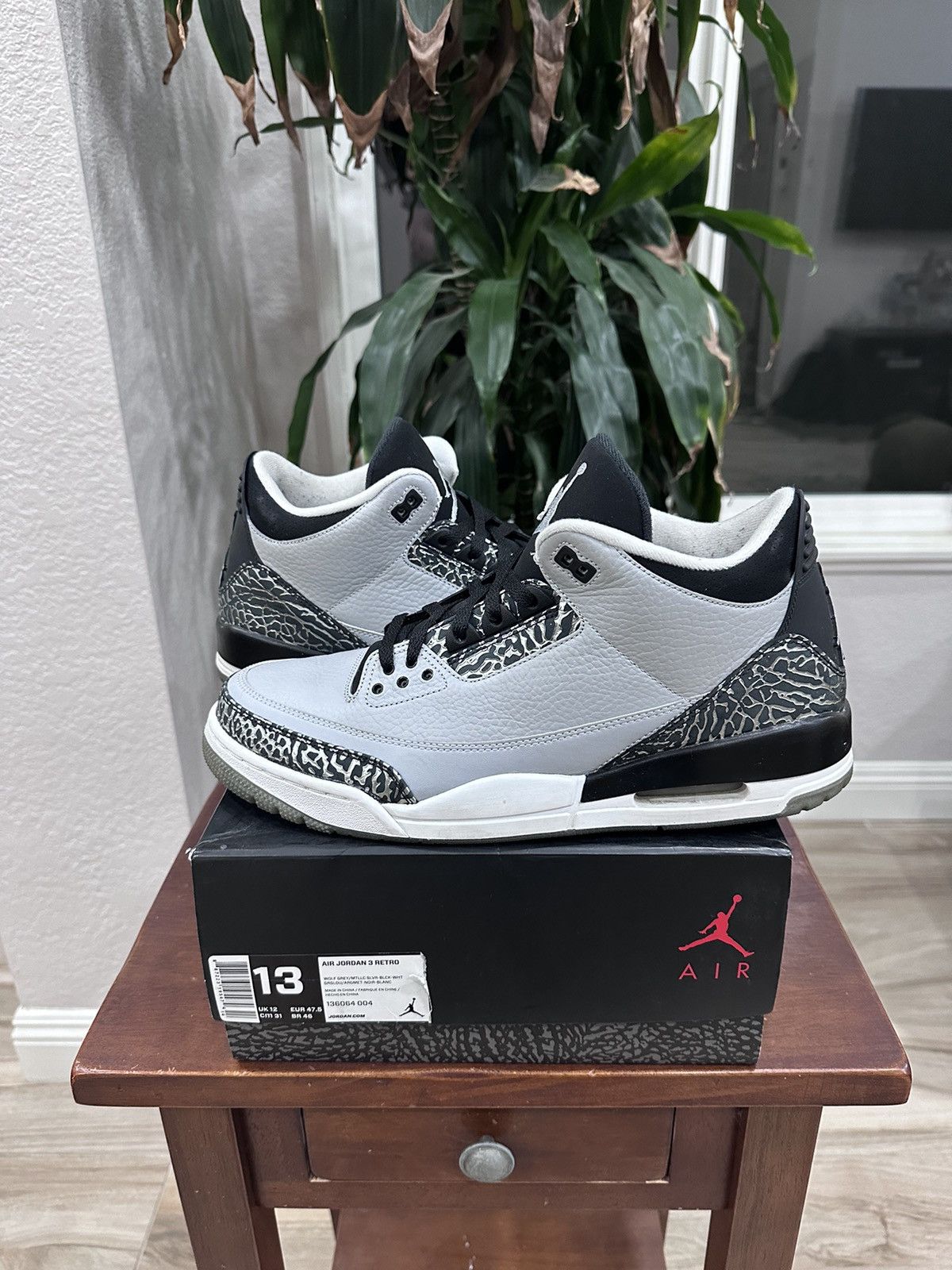 Jordan Brand × Vintage 2014 Jordan 3 Wolf Grey RARE Size US 13 / EU 46 - 1 Thumbnail
