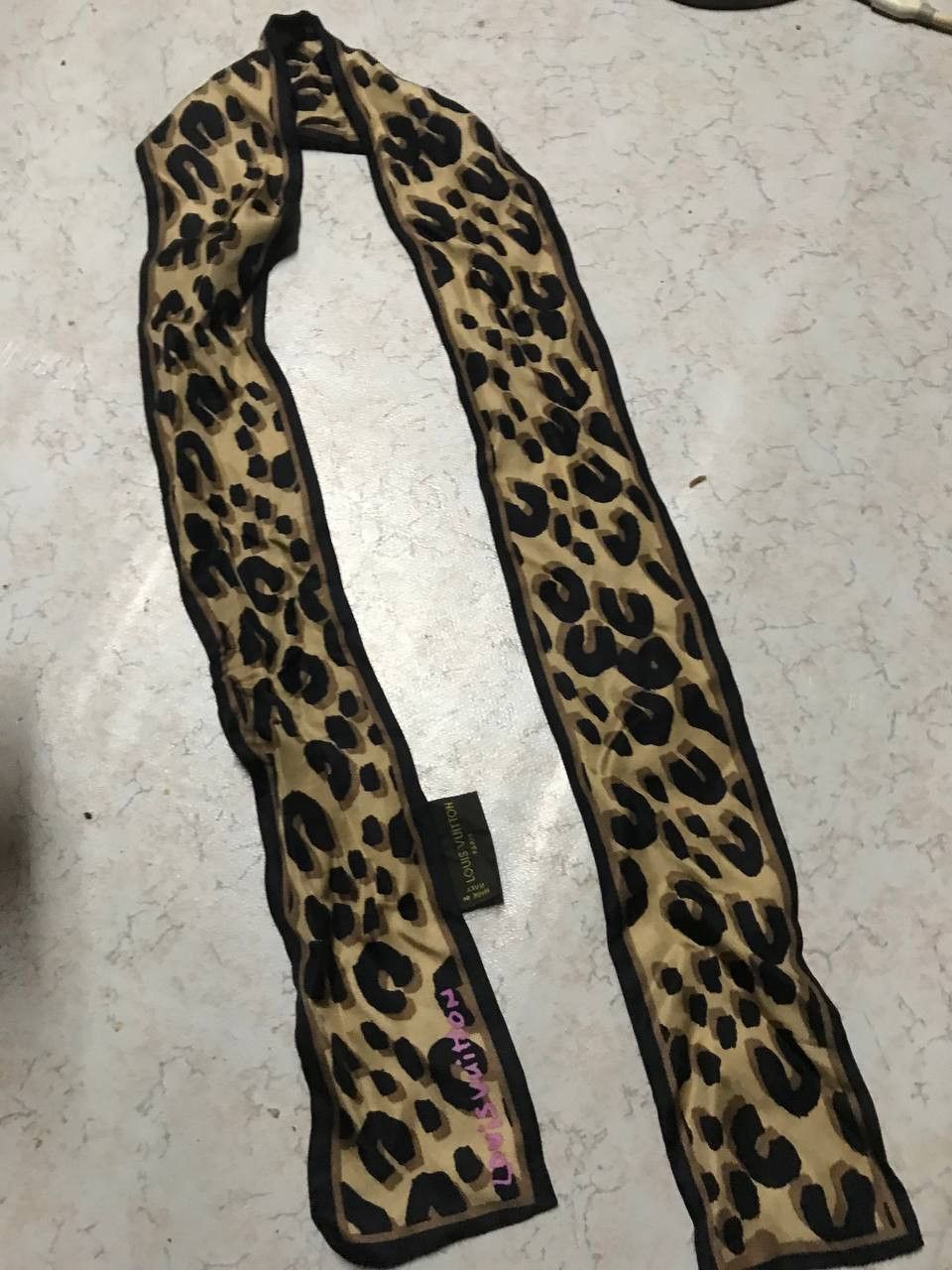Louis Vuitton × Stephen Sprouse LV x Stephen Sprouse Silk Graffiti Scarf Size ONE SIZE - 1 Thumbnail