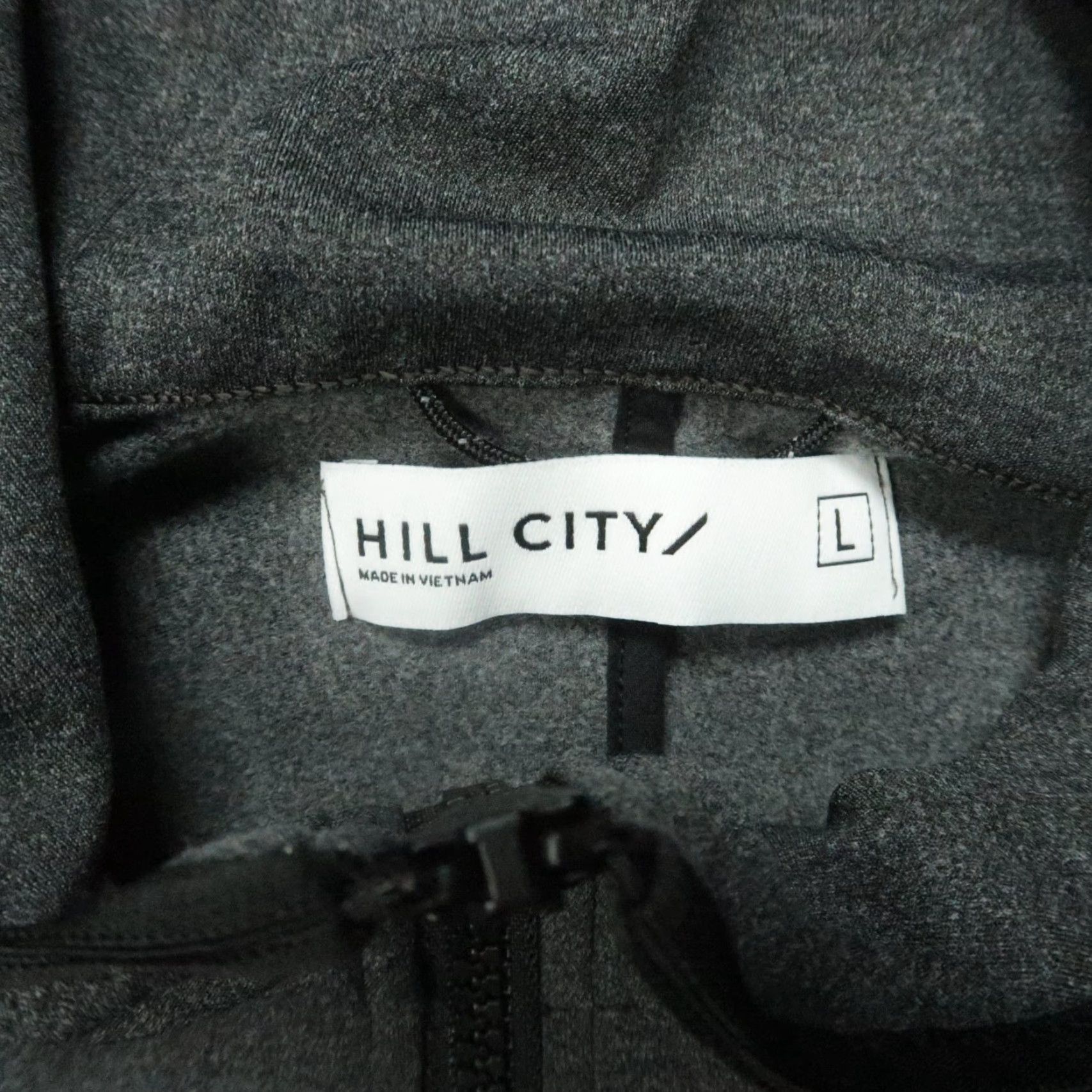 Vintage Hill City Hoodie Mens Large Gray Full Zip Pockets Long Sleeve Performance Size US L / EU 52-54 / 3 - 3 Thumbnail