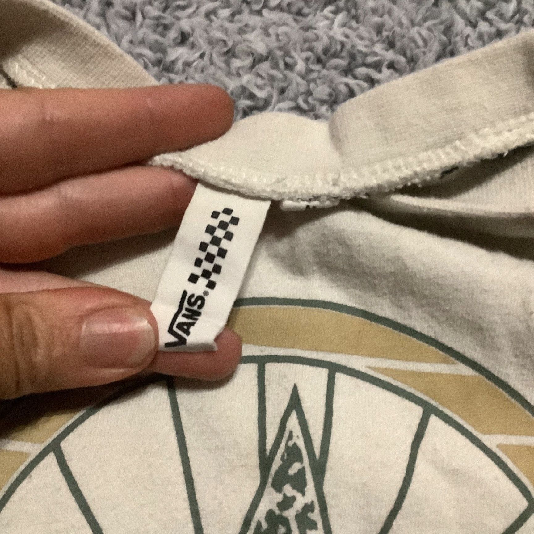 Vans VANS Sweatshirt Womens Crew Neck Pullover Long Sleeve Fleece Leopard White Black Size M Modern Casual Activewear Size M / US 6-8 / IT 42-44 - 5 Thumbnail