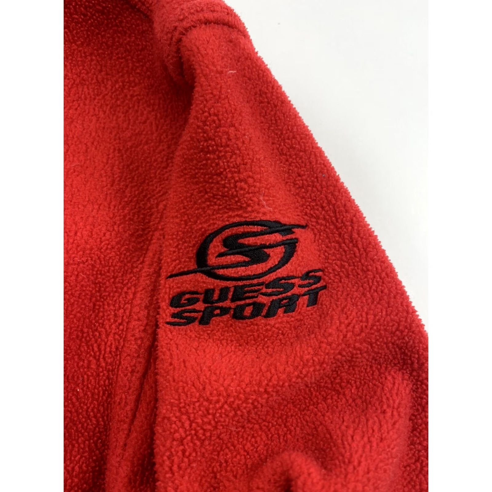 Guess VINTAGE GUESS Hoodie Womens L Red Sport Fleece Zip Size L / US 10 / IT 46 - 5 Thumbnail