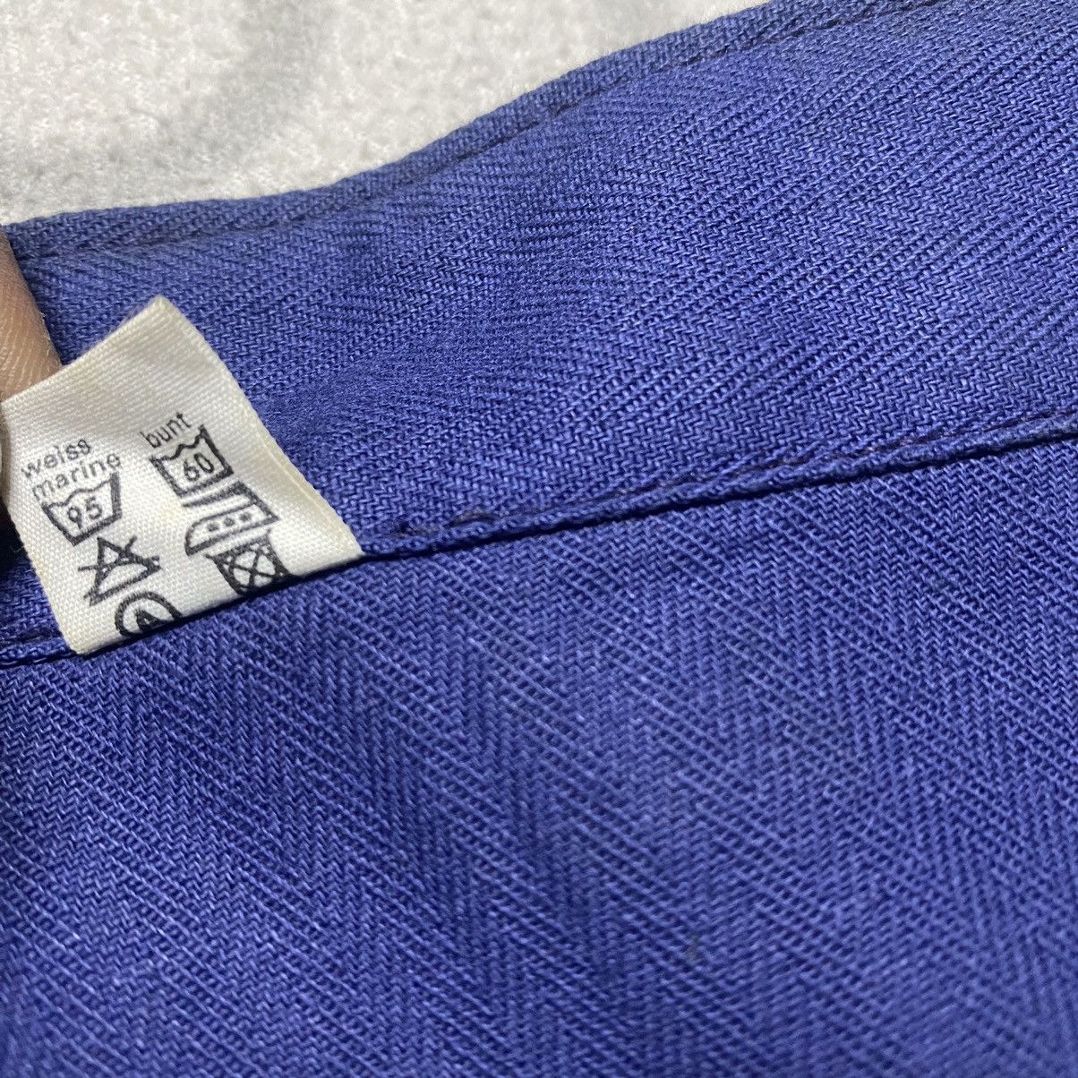 Le Laboureur Vintage 70s Sanfor French Work Pants Indigo Hbt Size US 40 / EU 56 - 22 Thumbnail