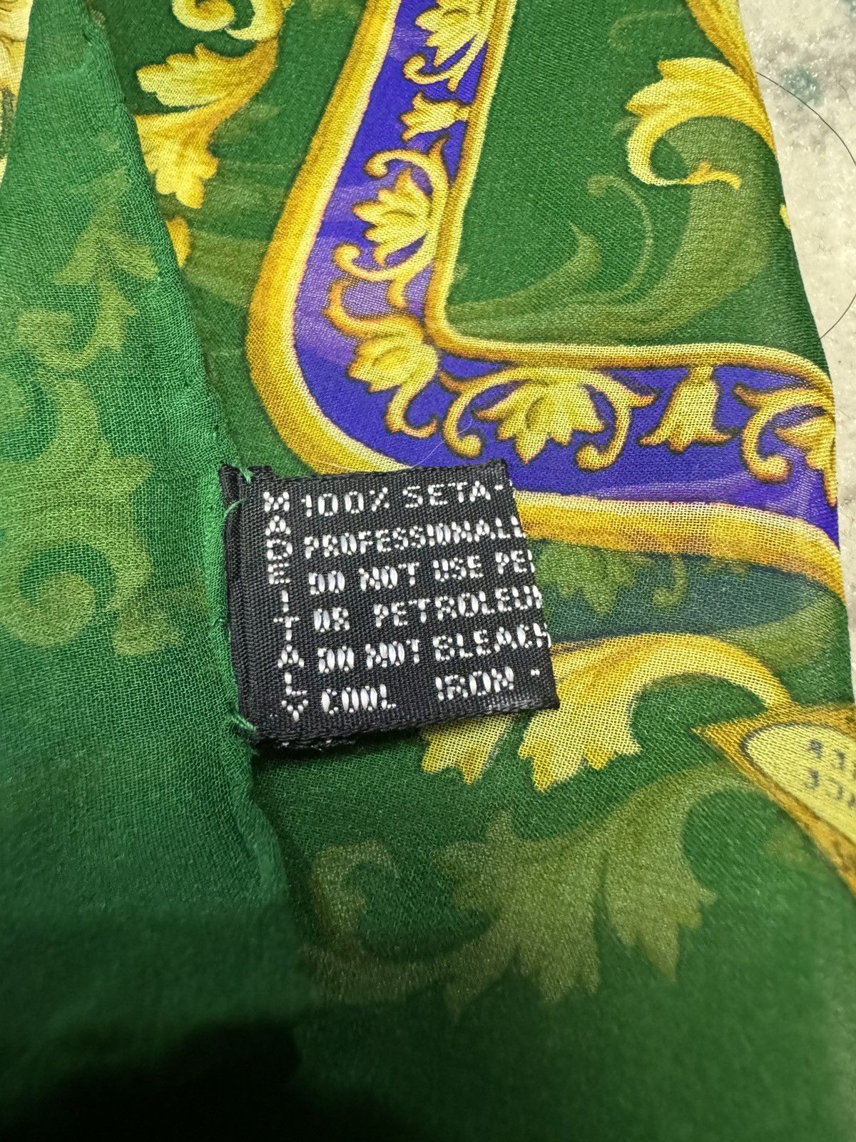 Versace ATELIER VERSACE FLORAL PRINT LONG SILK SCARF Size ONE SIZE - 9 Thumbnail