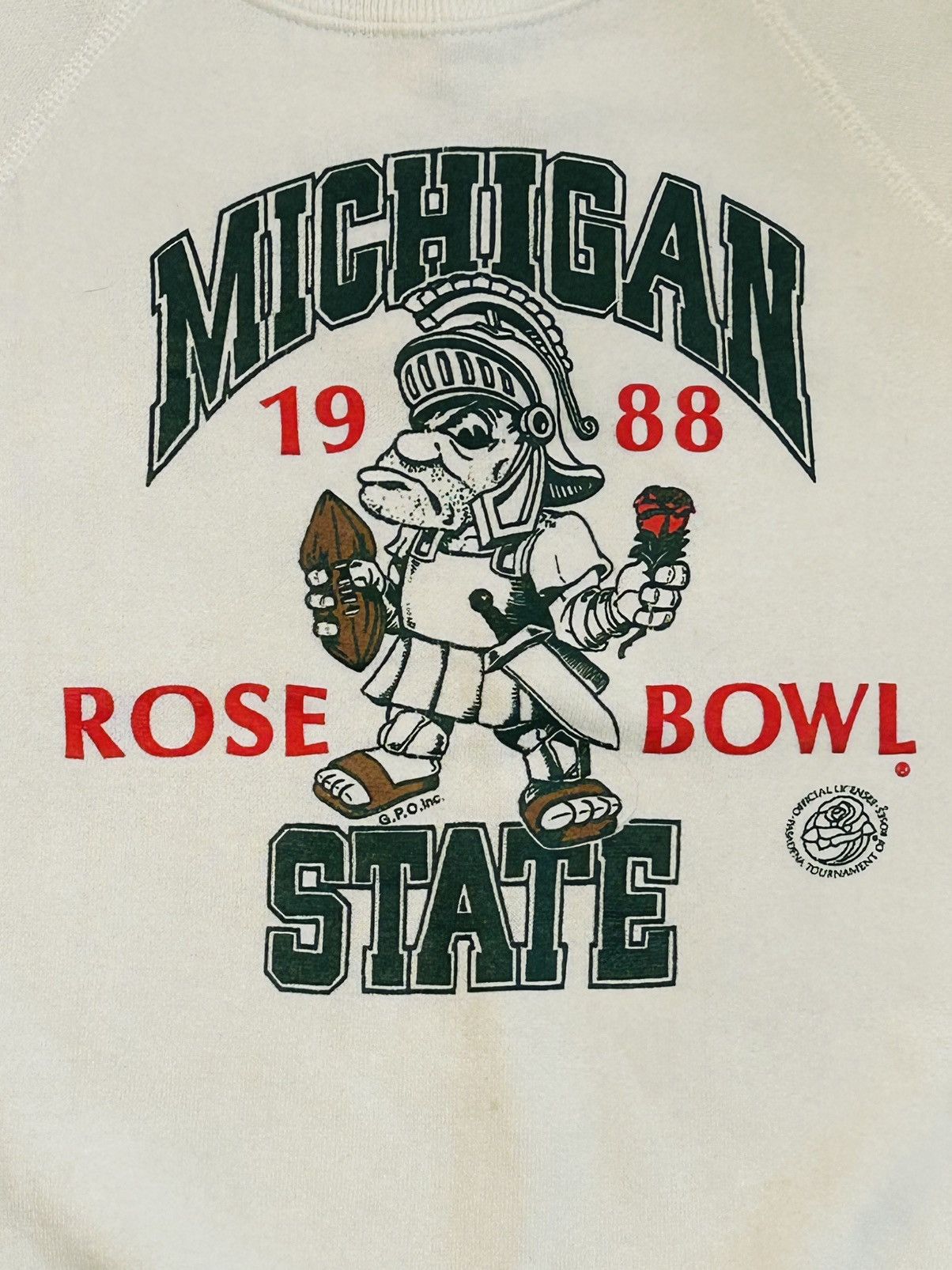 Vintage Vintage 1988 MSU Rose Bowl Sweatshirt Size XS / US 0-2 / IT 36-38 - 2 Thumbnail