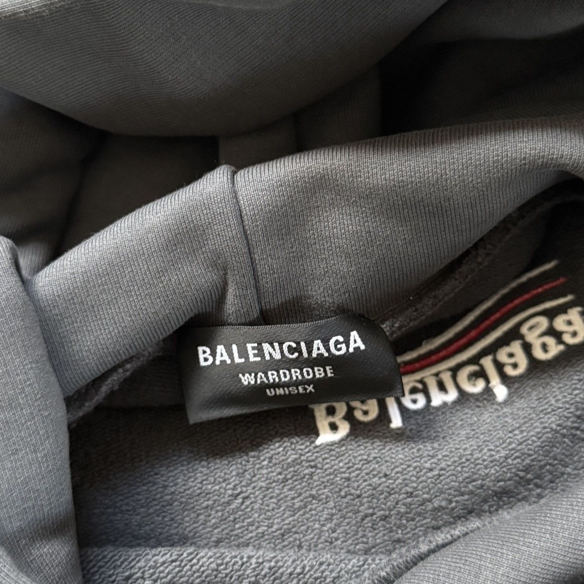 Balenciaga Grey Campaign Oversized Hoodie Size US XXL / EU 58 / 5 - 5 Thumbnail