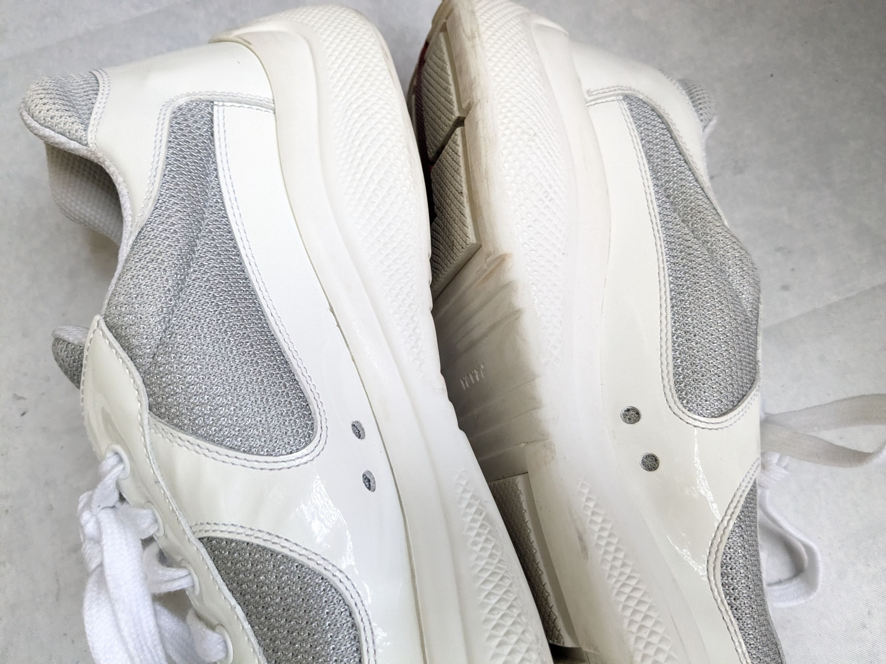 Prada Prada America's Cup Sneakers White Patent Leather 13 Size US 13 / EU 46 - 10 Thumbnail