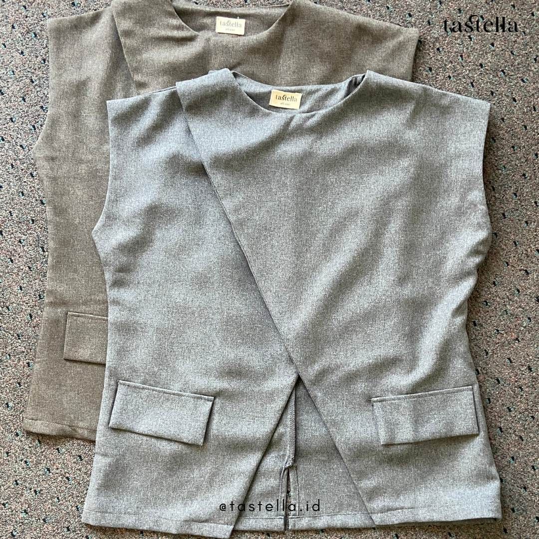 Mango TASTELLA Xafira Vest Natural Grey Size ONE SIZE - 6 Thumbnail