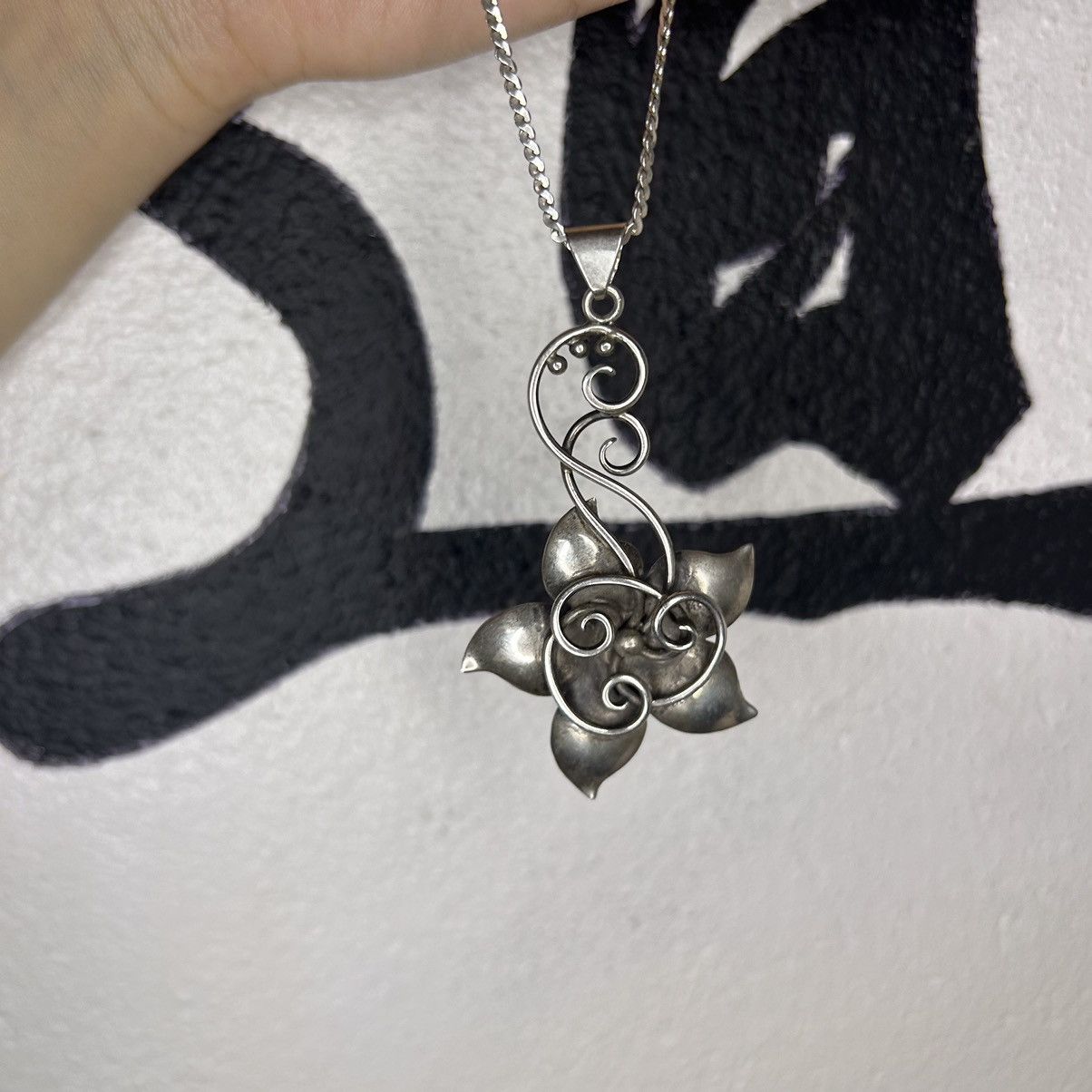 Vintage 925 Silver Vintage Necklace Size ONE SIZE - 6 Thumbnail