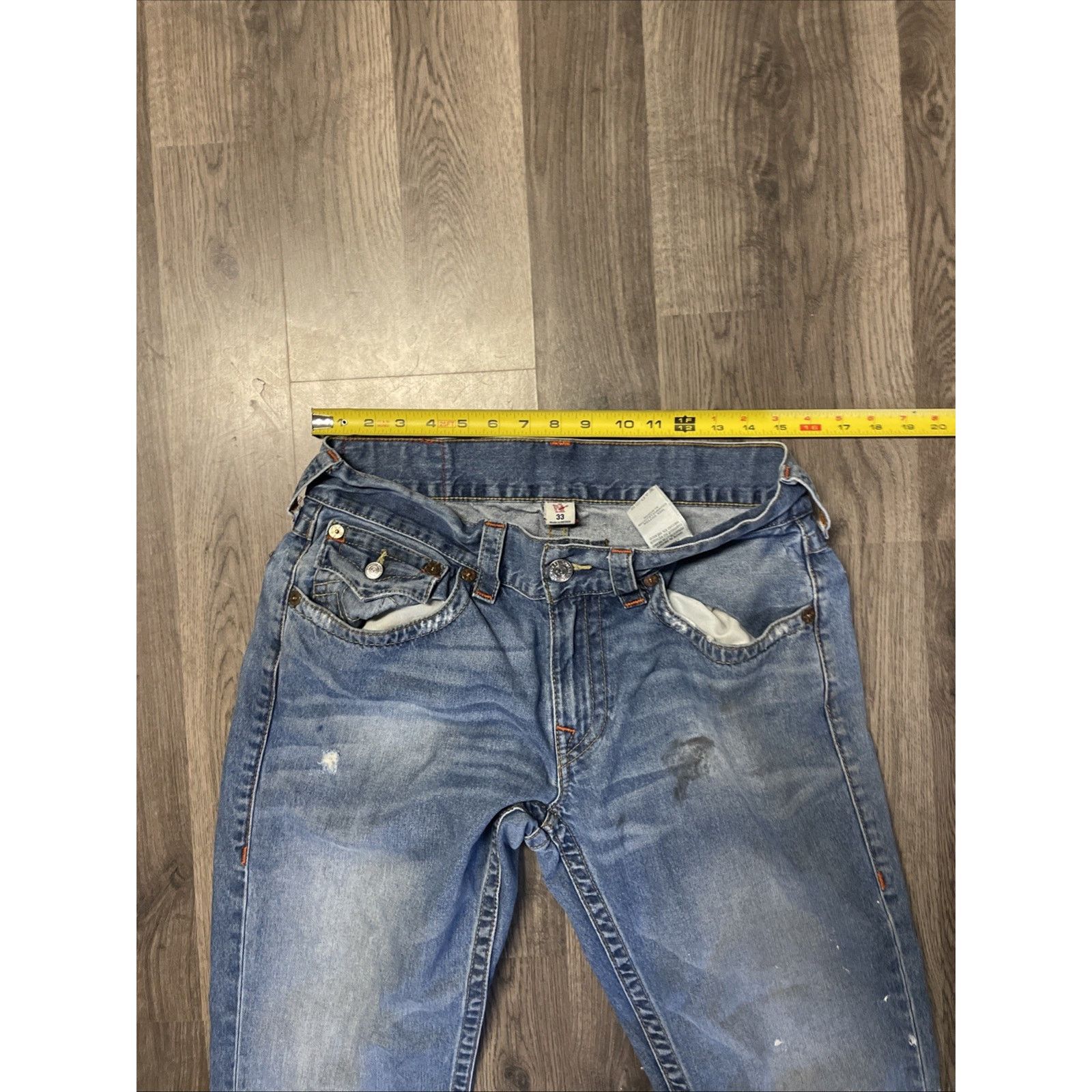 True Religion True Religion Jeans Mens 33x32 Billy Big T Flap Pockets Size US 33 - 4 Thumbnail