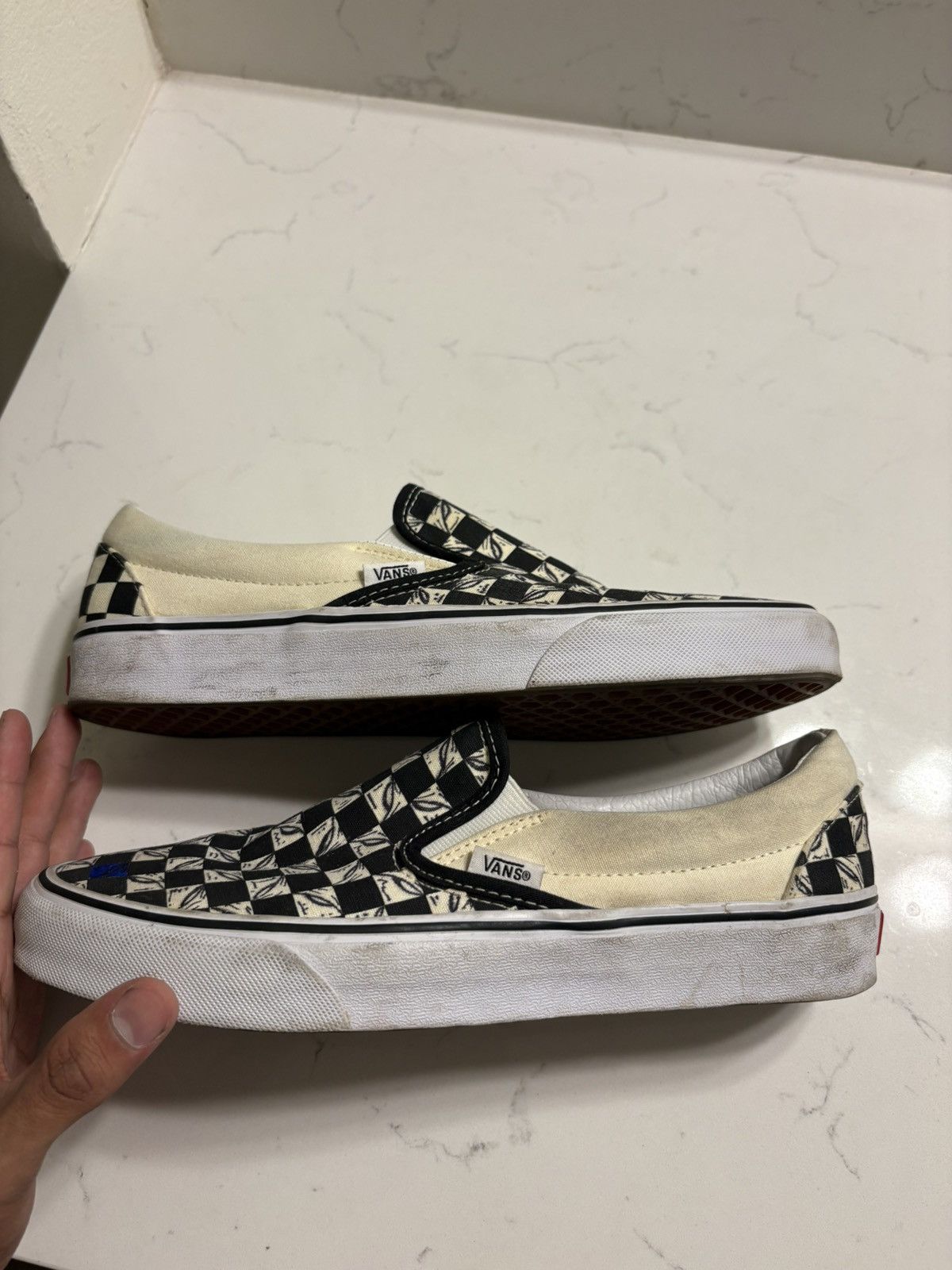 Vans Vans slip on checkered 99 eyes custom Size US 8.5 / EU 41-42 - 2 Thumbnail