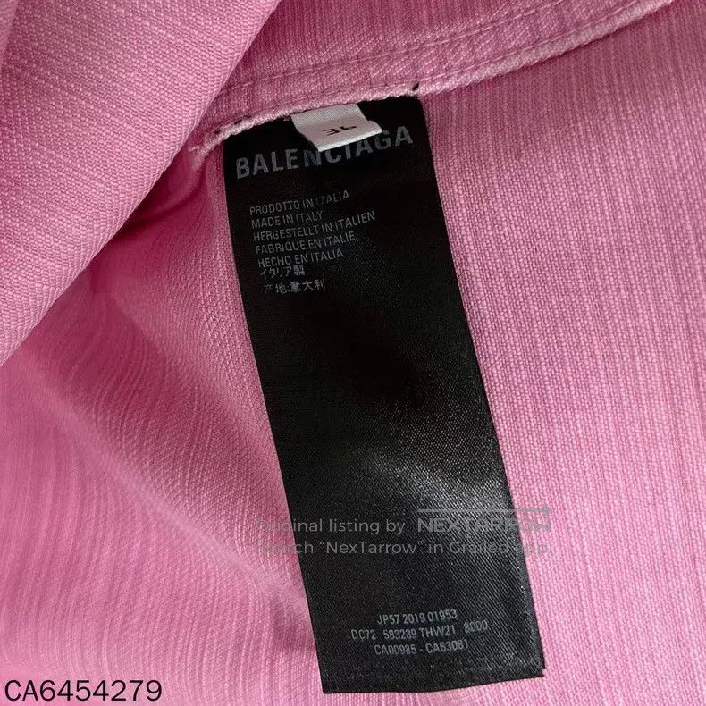 Balenciaga Balenciaga Solid color reverse side logo letter print deni Size L / US 10 / IT 46 - 6 Thumbnail