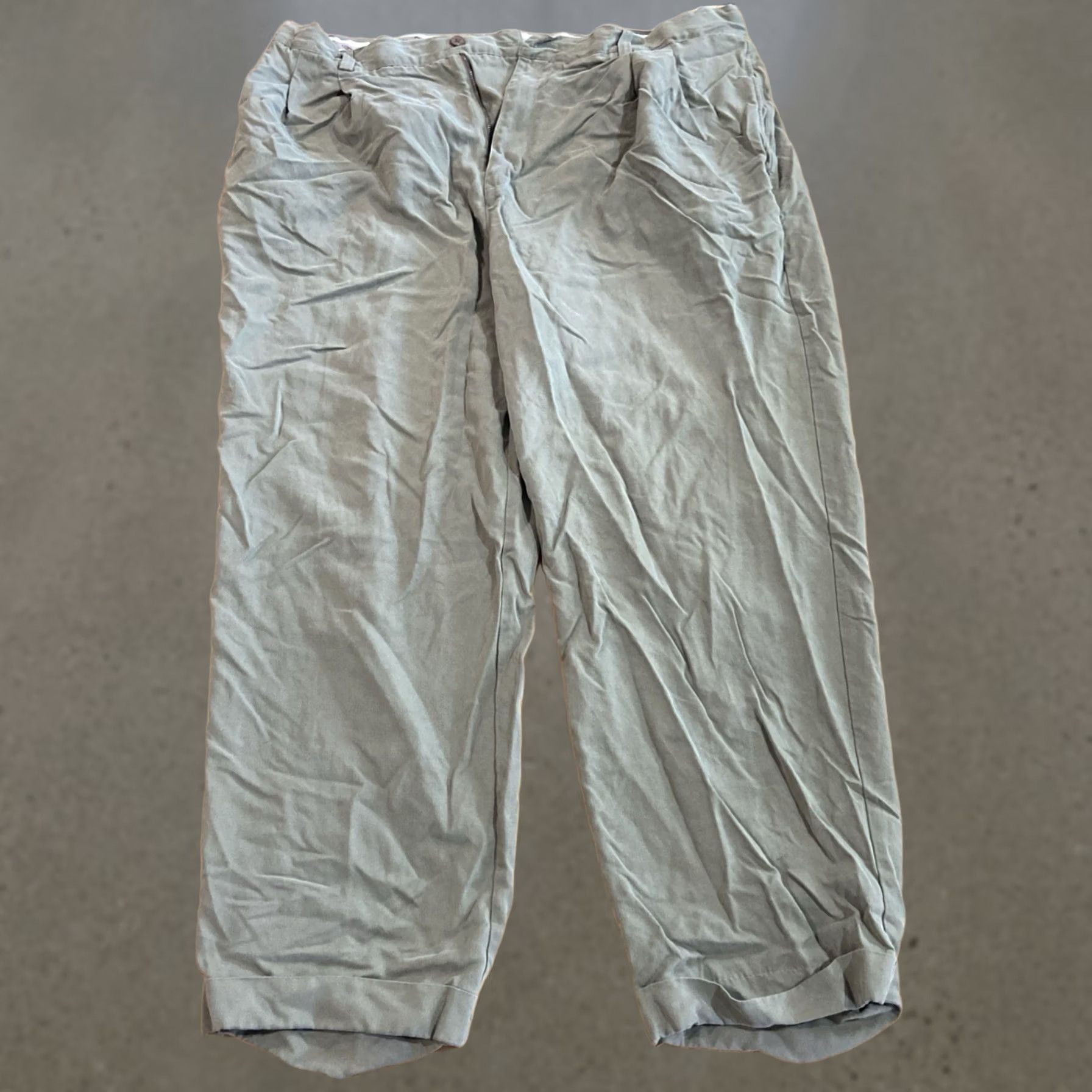 Tommy Bahama Tommy Bahama Green Silk Chino Pants Men 40x37 Relaxed Fit St Thomas Size US 29 - 1 Thumbnail