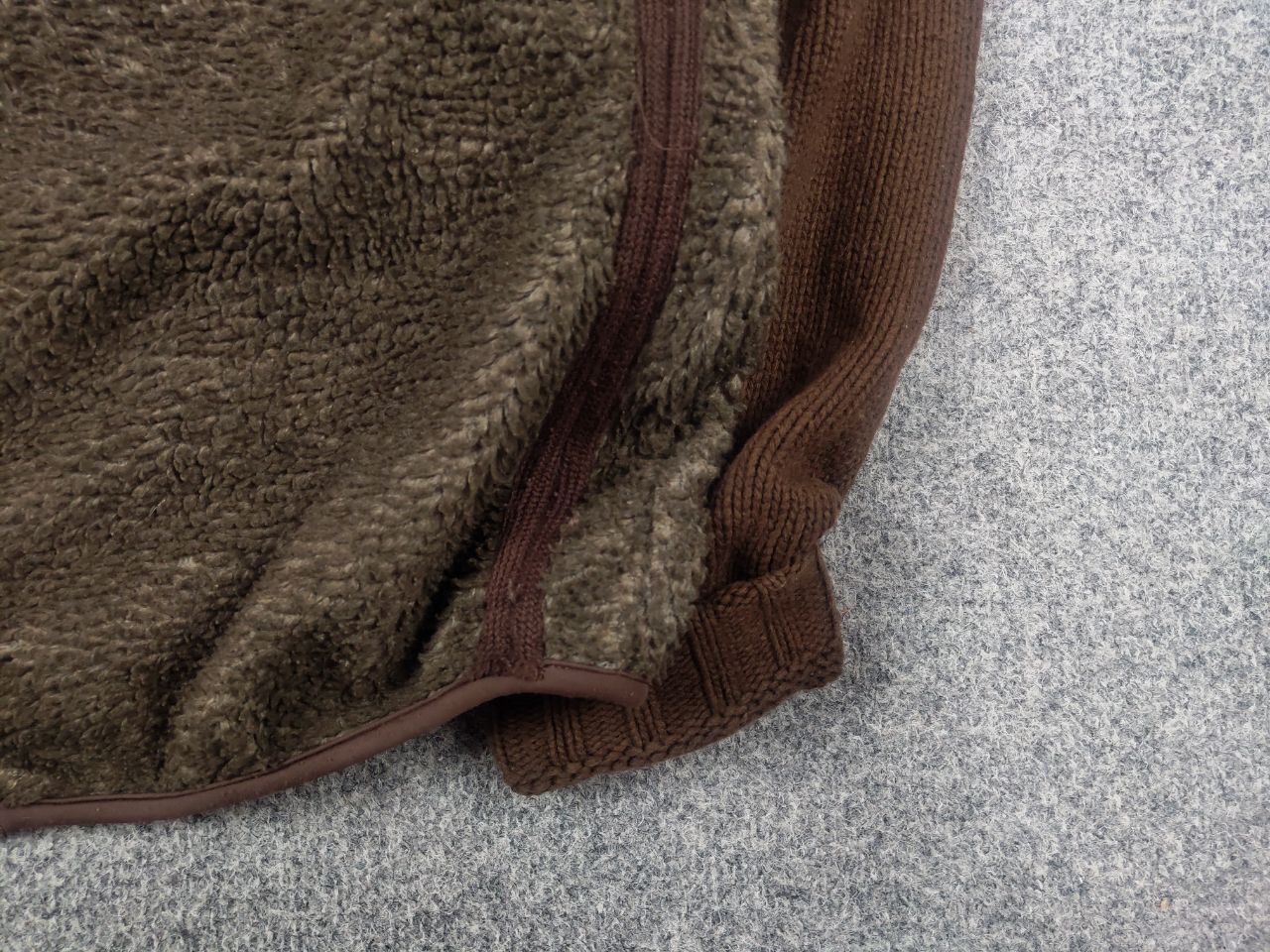 Napapijri Vintage Napapijri Sherpa Fleece Knit Sleeves Zip Pullover Size US M / EU 48-50 / 2 - 7 Thumbnail