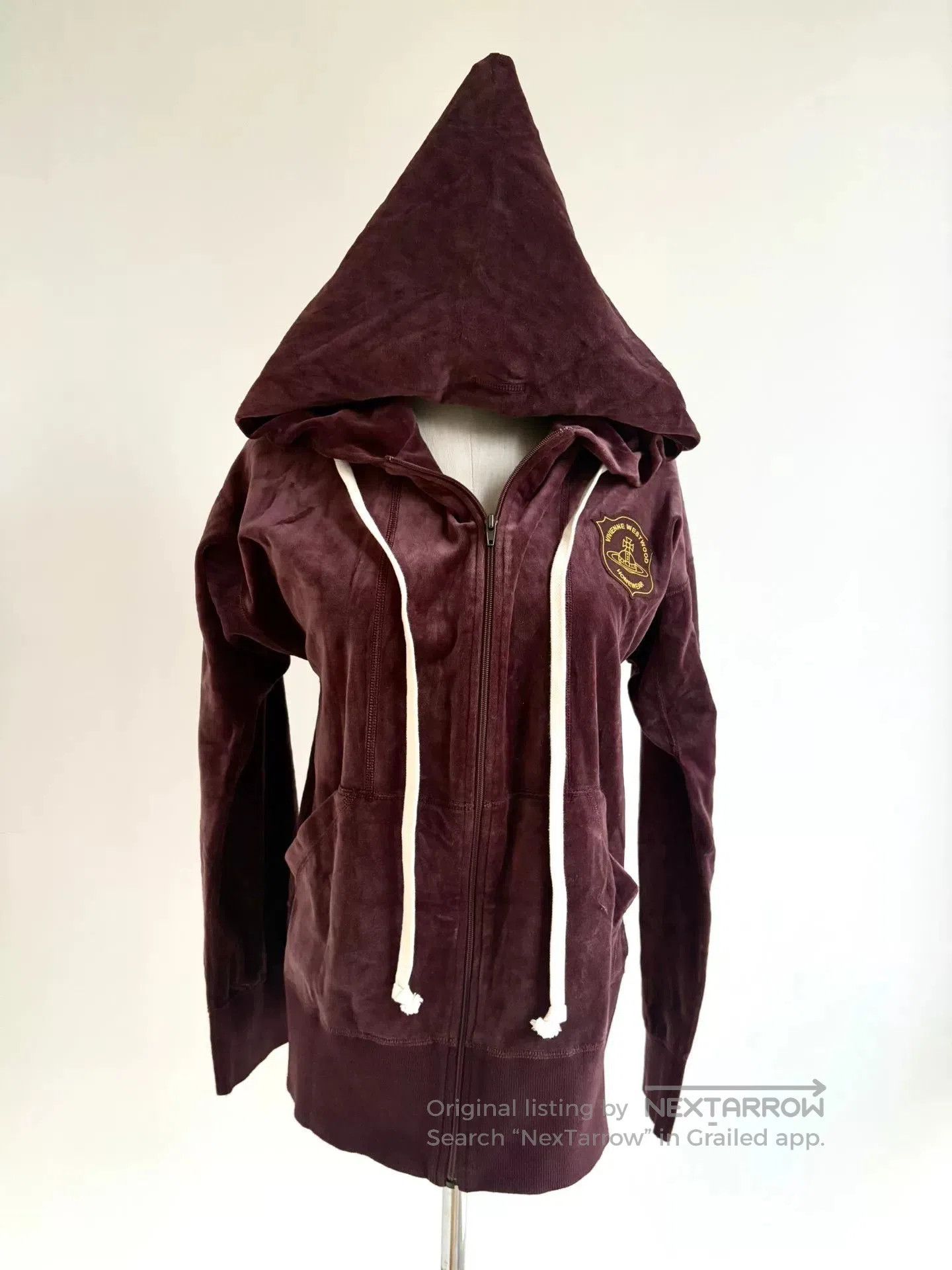 Vivienne Westwood vivienne westwood burgundy velvet witch hooded sweatshirt. Size M / US 6-8 / IT 42-44 - 1 Thumbnail