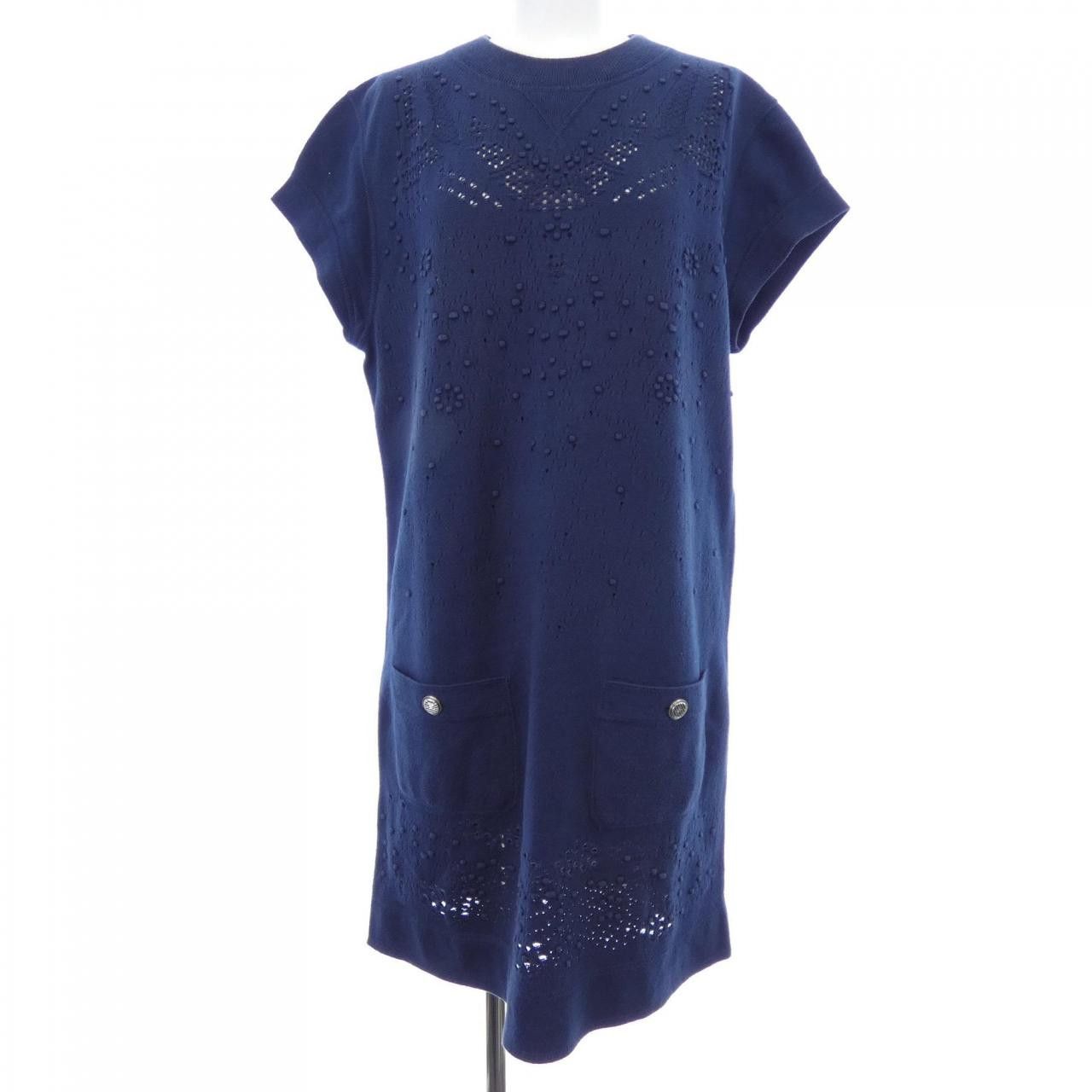 Chanel Chanel Chanel Dress Cotton Dresses P56654K07385 DUTY FREE for USA Size ONE SIZE - 1 Thumbnail