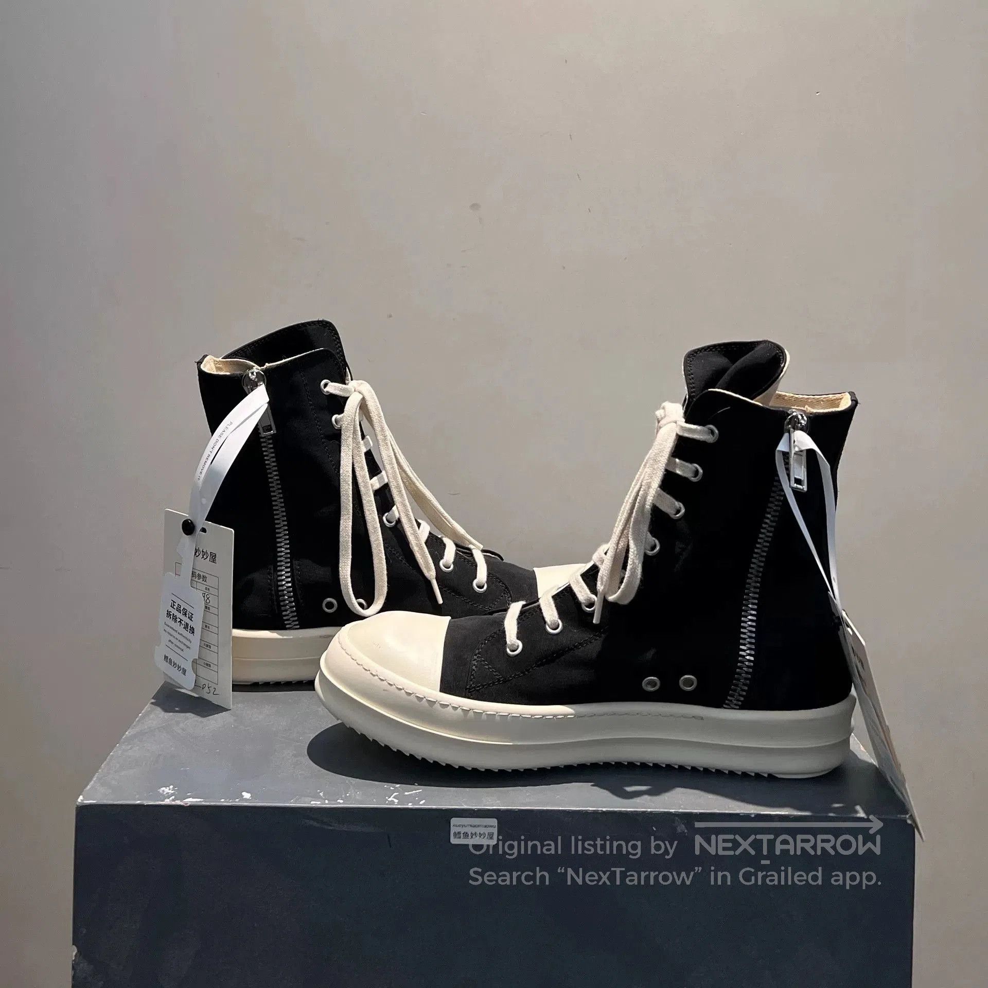 Rick Owens Drkshdw Rick Owens DRKSHDW High-Top Sneakers. Size US 10 / EU 43 - 4 Thumbnail