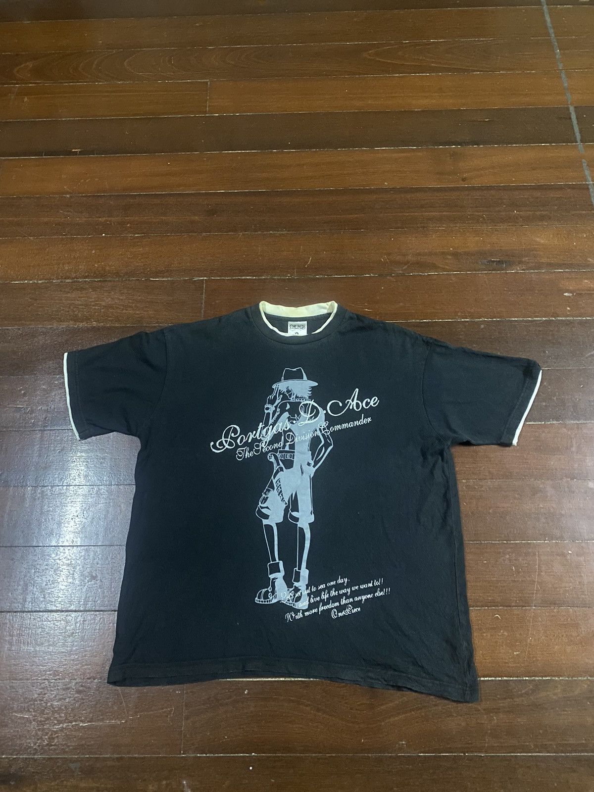 Anime × One Piece Rare One Piece character PORTGAE D ACE over print Tee Size US XXL / EU 58 / 5 - 5 Thumbnail