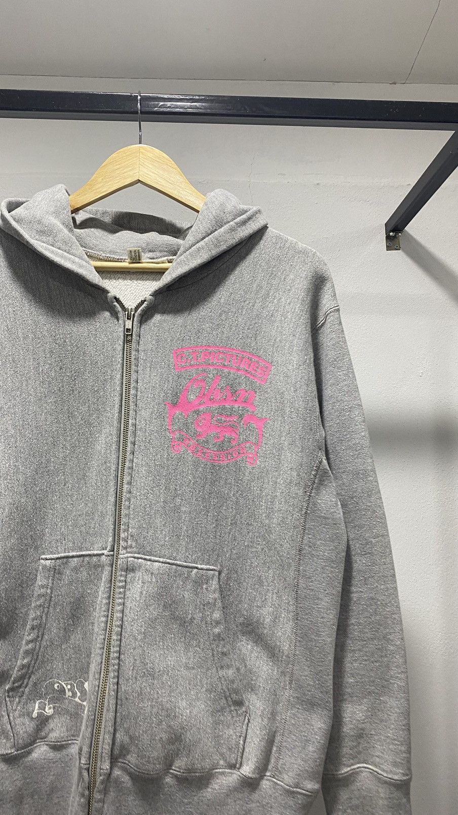 Japanese Brand Obsession Wording Backhit Reverse Weave Zipper Hoodie Size US M / EU 48-50 / 2 - 4 Thumbnail
