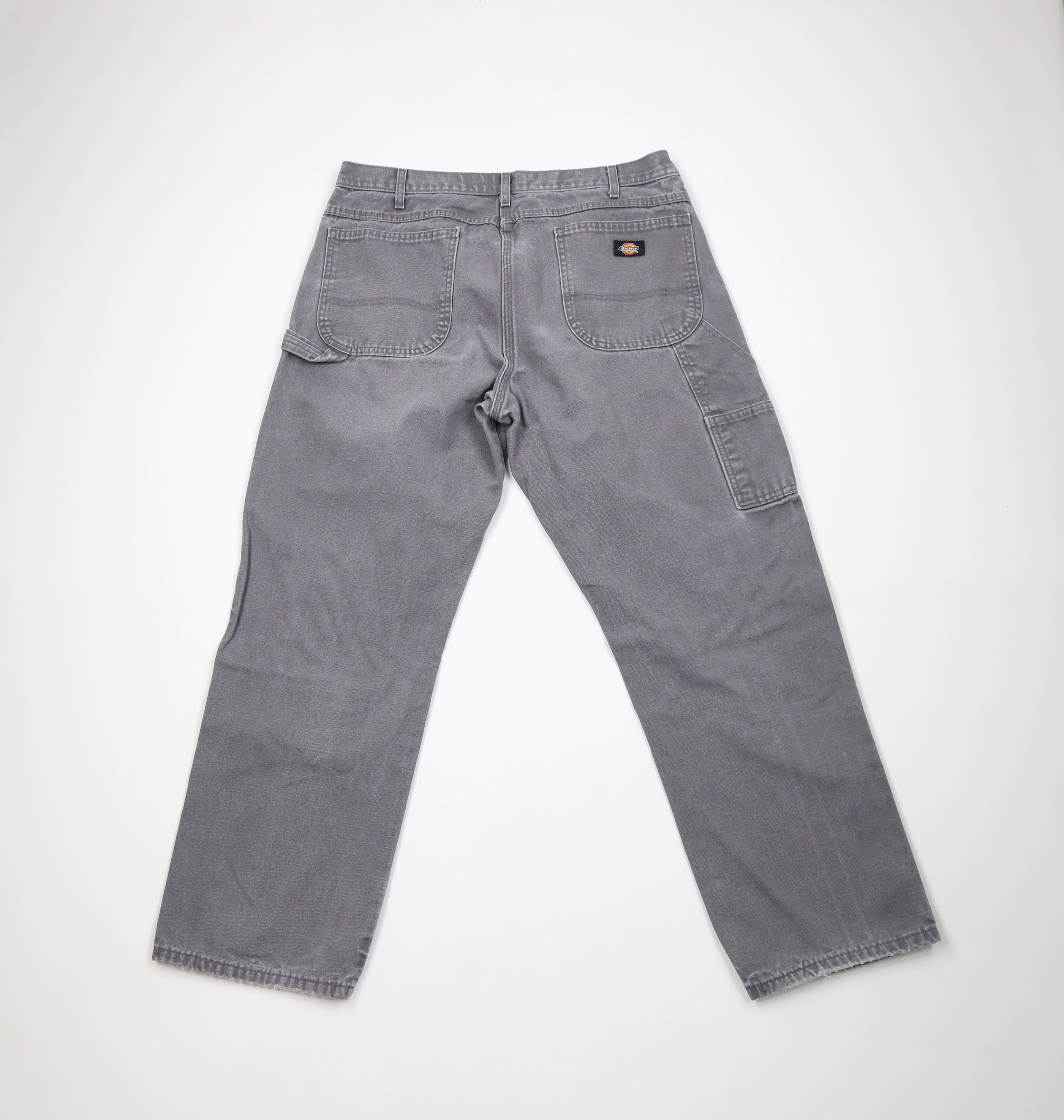 Dickies Vintage Dickies Canvas Wide Leg Dungaree Pants Gray Cotton Size US 36 / EU 52 - 10 Thumbnail