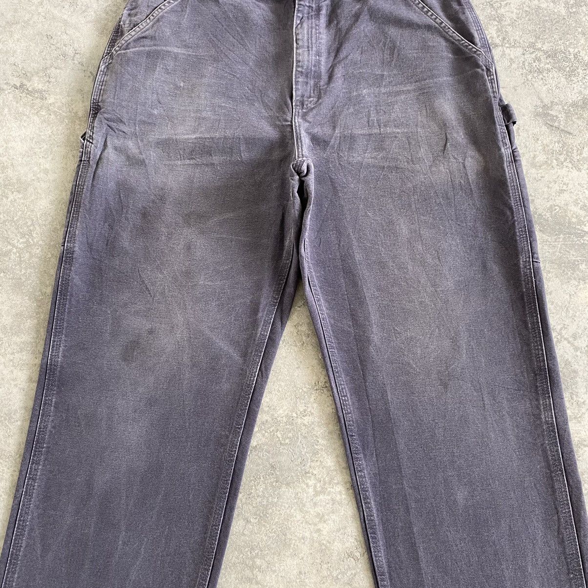 Carhartt Vintage Carhartt Faded Petrol Blue Carpenter Workwear Pants Size US 34 / EU 50 - 4 Thumbnail